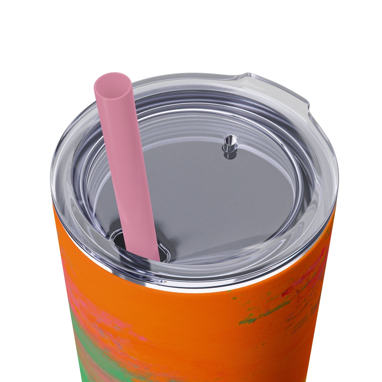 Colorful Ombre Skinny Tumbler with Straw, 20oz | Travel Mugs, Summer Drinkware, Beach Accessories, Gifts for Her, Eco-Friendly