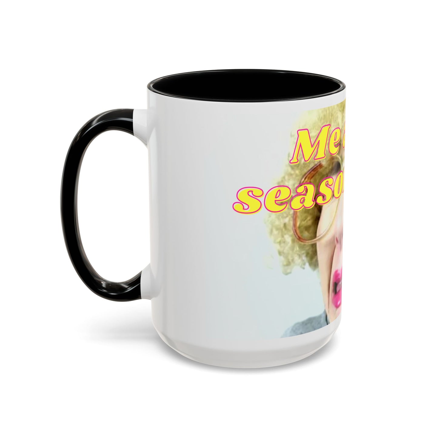 Humorous Accent Coffee Mug, "Me at the season finale", Funny Gift for TV Lovers, Comedy Merchandise, Unique Birthday Present, Fun Housewarming Mug