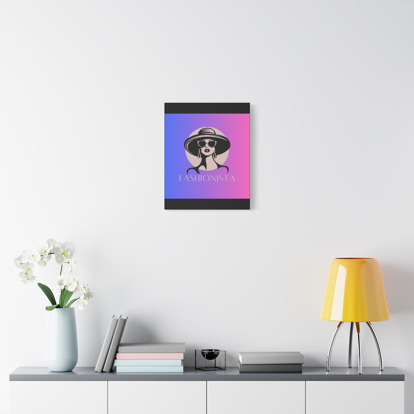 Fashionista Matte Canvas Wall Art, chic home decor, stylish gift for fashion lovers, wall decor, modern art piece, unique artwork