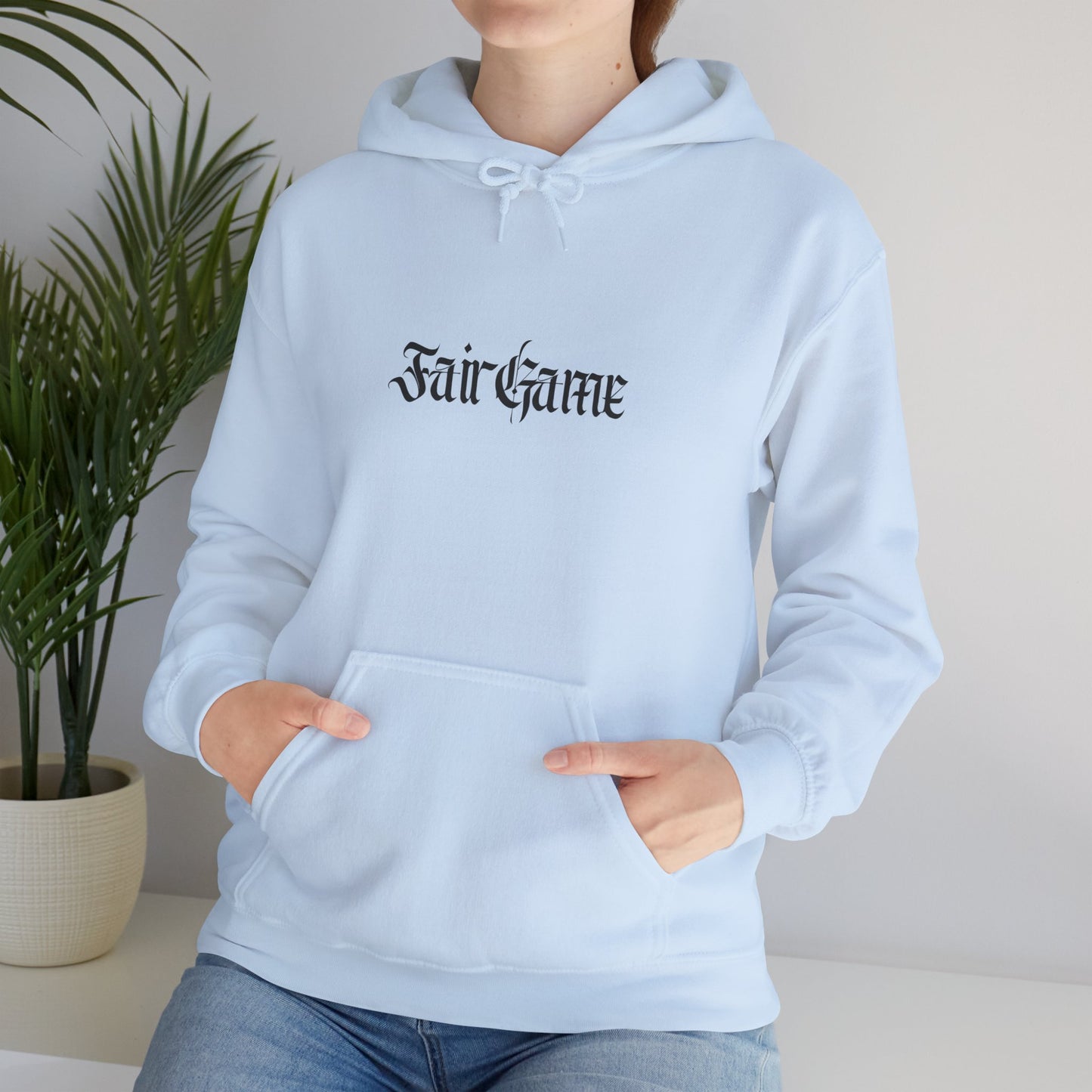 Fair Game Unisex Heavy Blend Hoodie, Cozy Sweatshirt, Casual Lounge Wear, Gift for Gamers, Comfortable Street Style