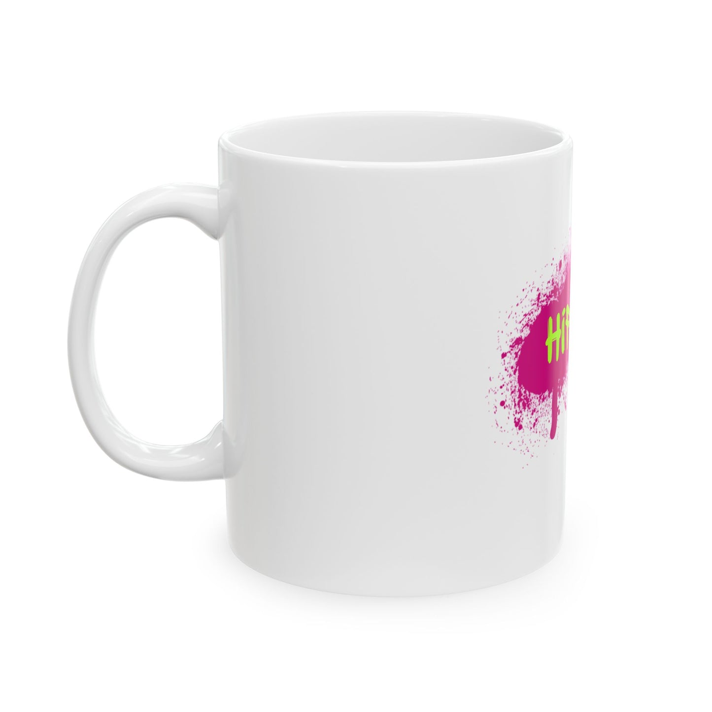 Hip-Hop Graffiti Ceramic Mug - Vibrant Coffee Cup for Trendy Souls, Gift for Music Lovers, Art Enthusiasts, Urban Style