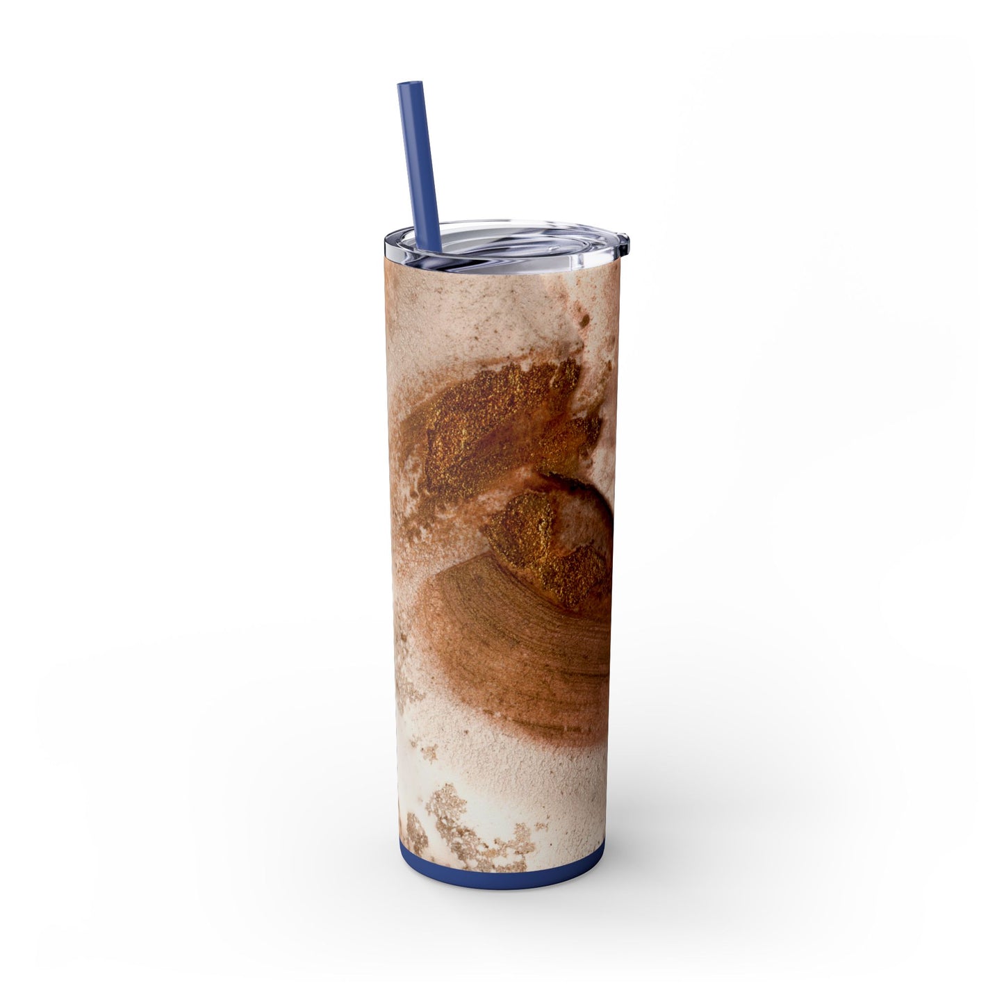 Stylish Marble Skinny Tumbler with Straw, Perfect for Gifts, Home Office, Summer, Mom's Day, Outdoor Adventures, Travel Mug