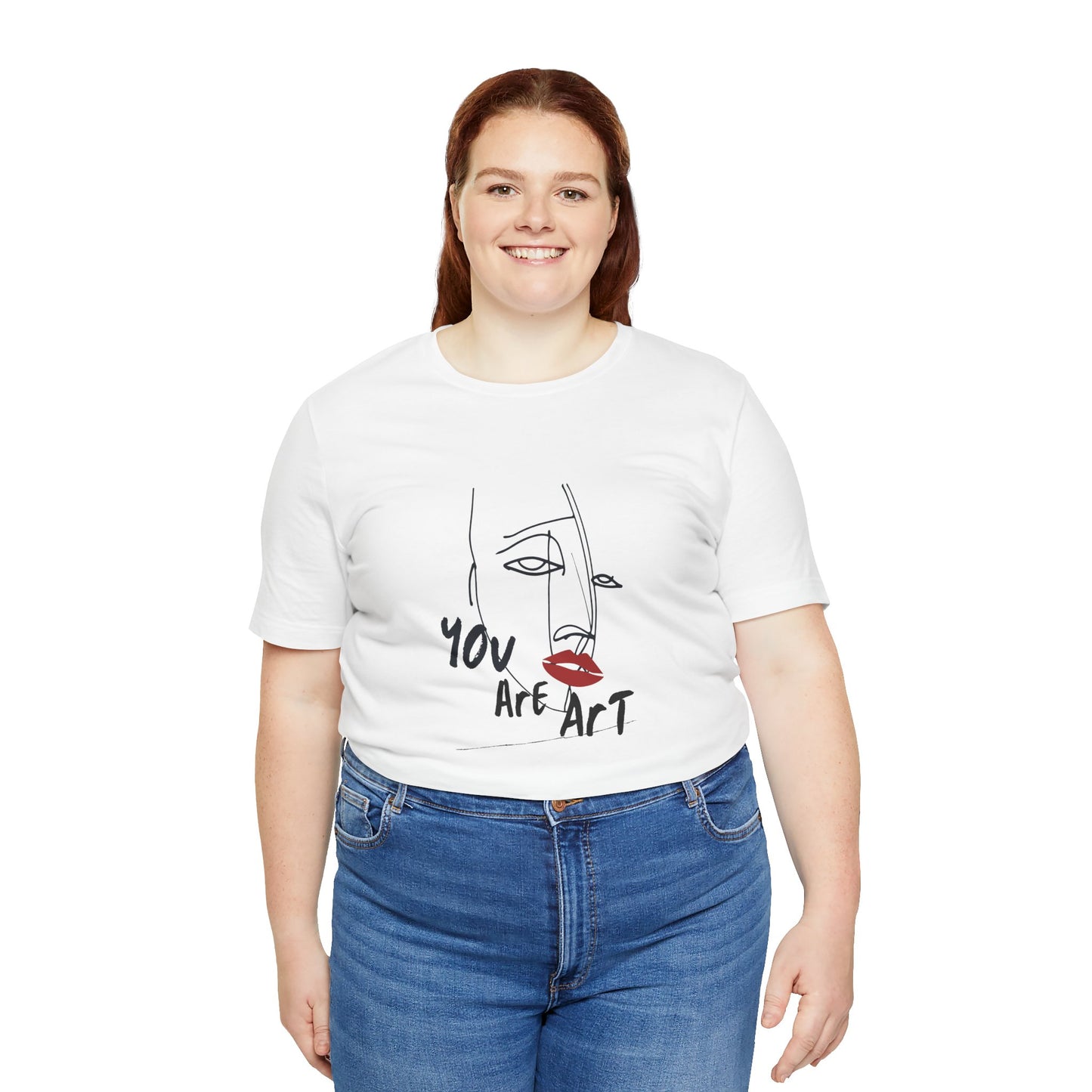 Artistic Expression Unisex Tee - You Are Art, Creative Gift, Casual Wear, Modern Design, Art Lover's Shirt