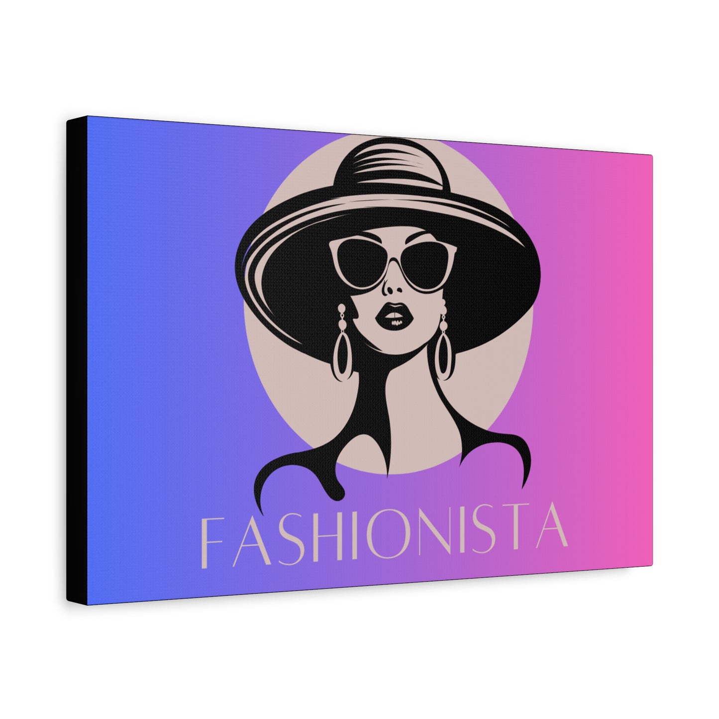 Fashionista Matte Canvas Wall Art, chic home decor, stylish gift for fashion lovers, wall decor, modern art piece, unique artwork