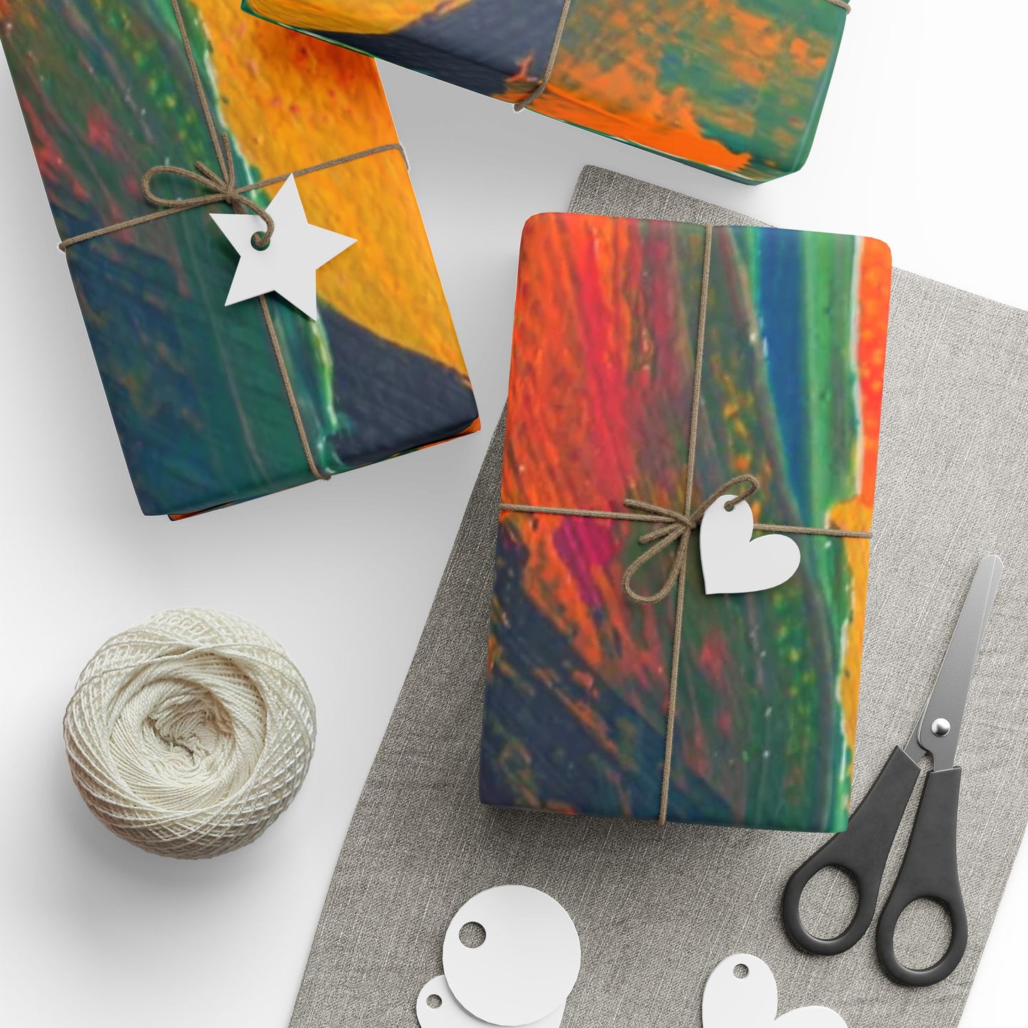 Vibrant Gift Wrap Paper for All Occasions, Colorful Wrapping Rolls for Birthdays, Holidays, DIY Projects, Eco-Friendly Gift Wrapping