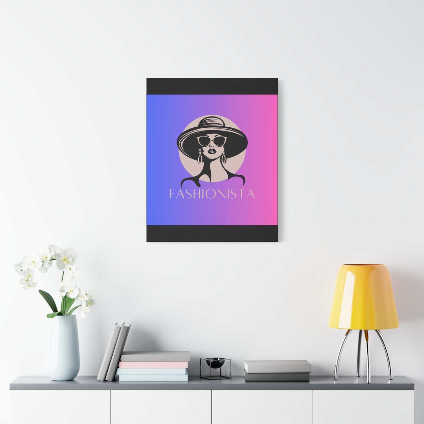 Fashionista Matte Canvas Wall Art, chic home decor, stylish gift for fashion lovers, wall decor, modern art piece, unique artwork