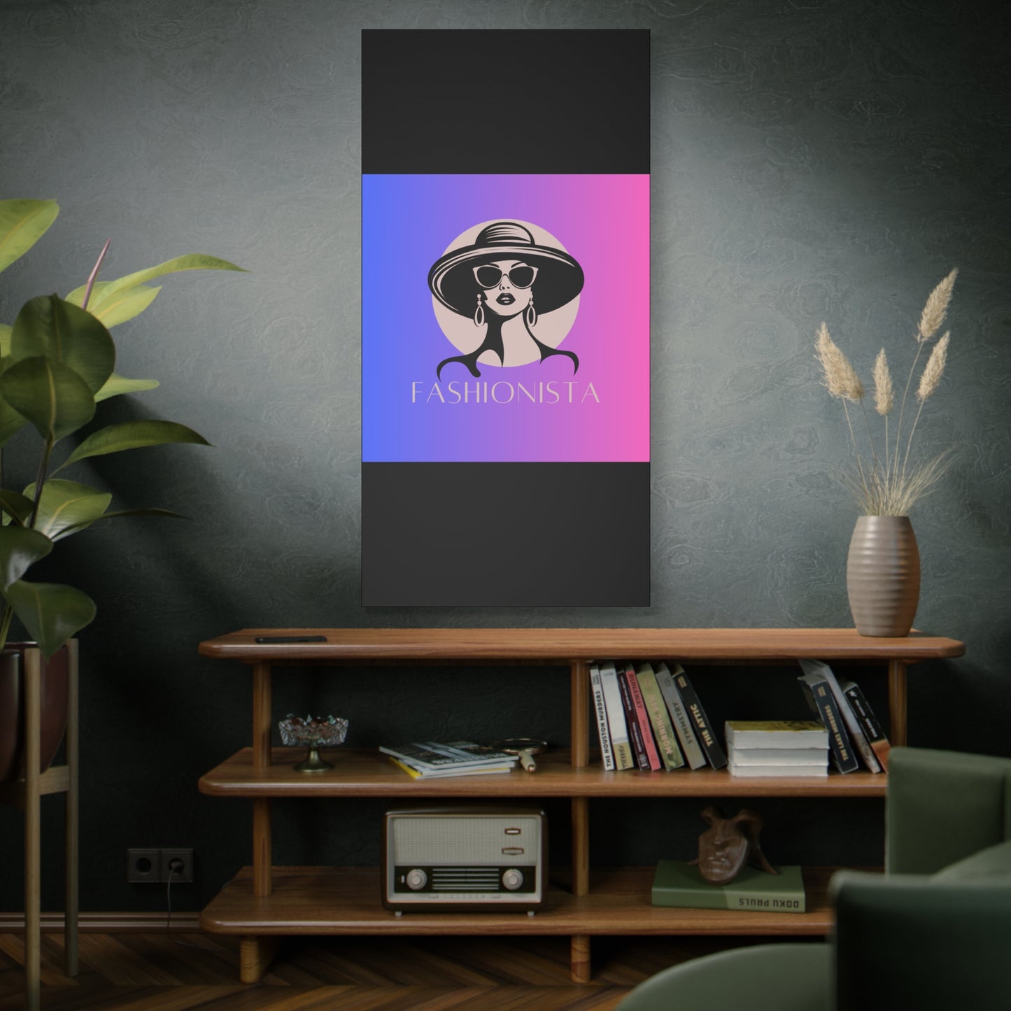 Fashionista Matte Canvas Wall Art, chic home decor, stylish gift for fashion lovers, wall decor, modern art piece, unique artwork