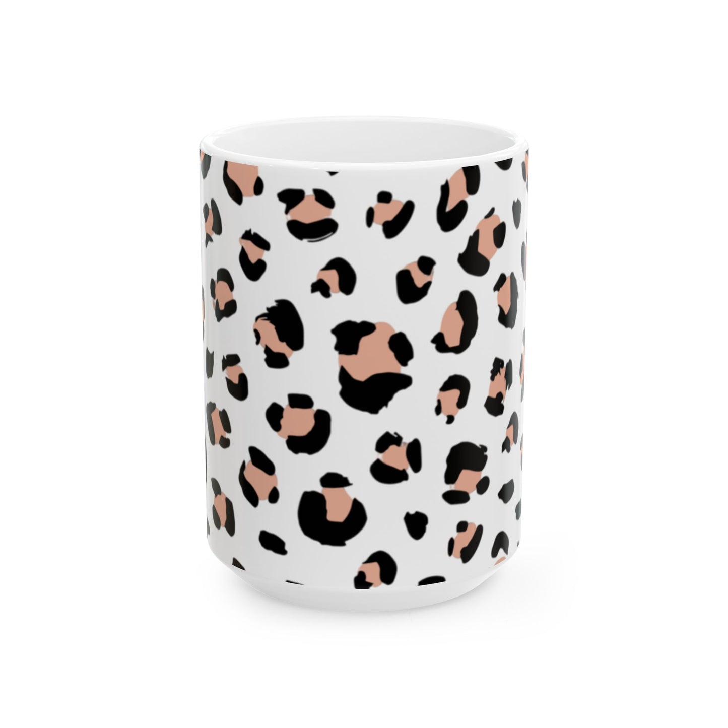 Leopard Print Ceramic Mug - Trendy Coffee Cup, Animal Print Gift, Home Decor, Kitchenware, Perfect for Birthdays, Holidays