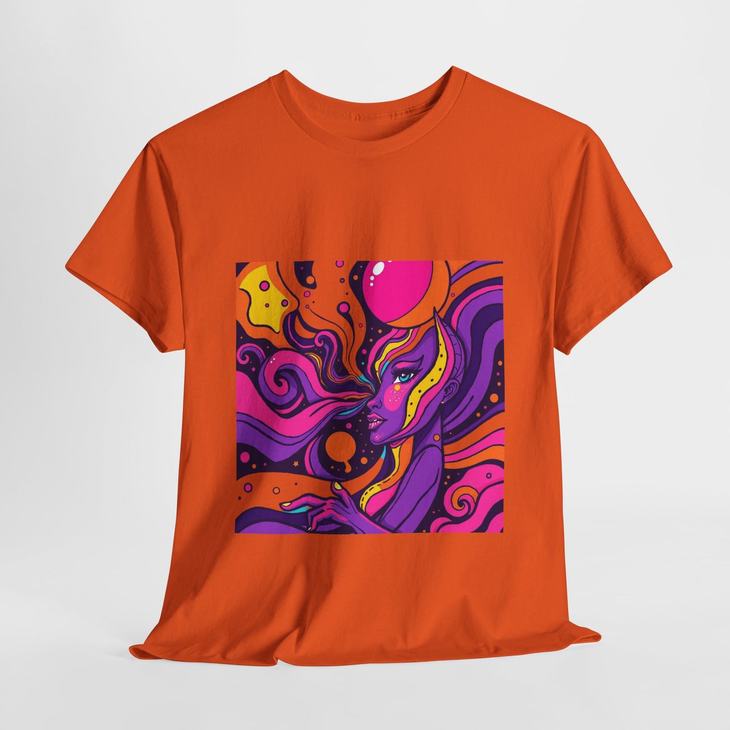 Vibrant Psychedelic Art Tee, Bohemian Graphic T-Shirt, Unisex Cotton Tee, Fashionable Casual Wear, Perfect Gift for Art Lovers
