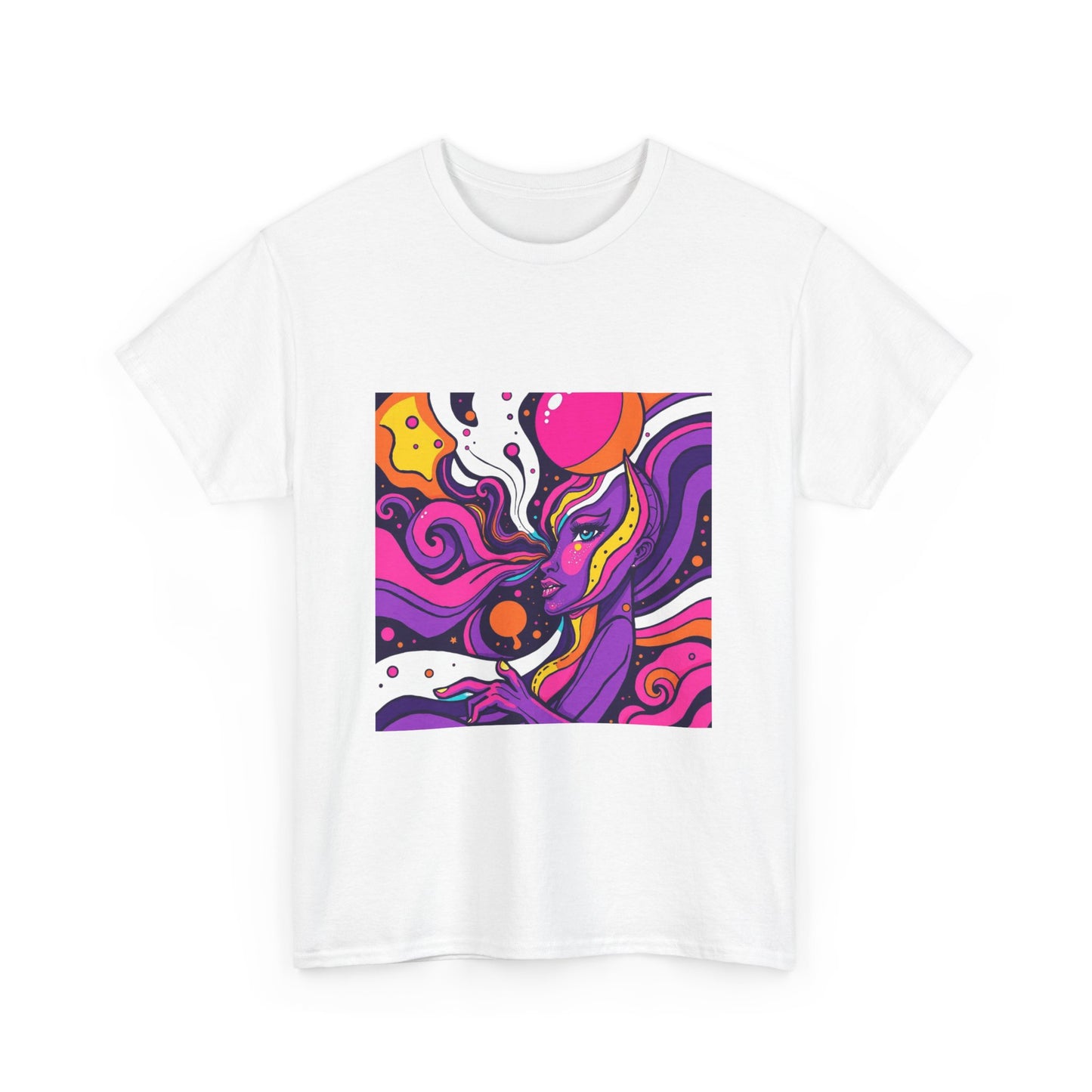 Vibrant Psychedelic Art Tee, Bohemian Graphic T-Shirt, Unisex Cotton Tee, Fashionable Casual Wear, Perfect Gift for Art Lovers
