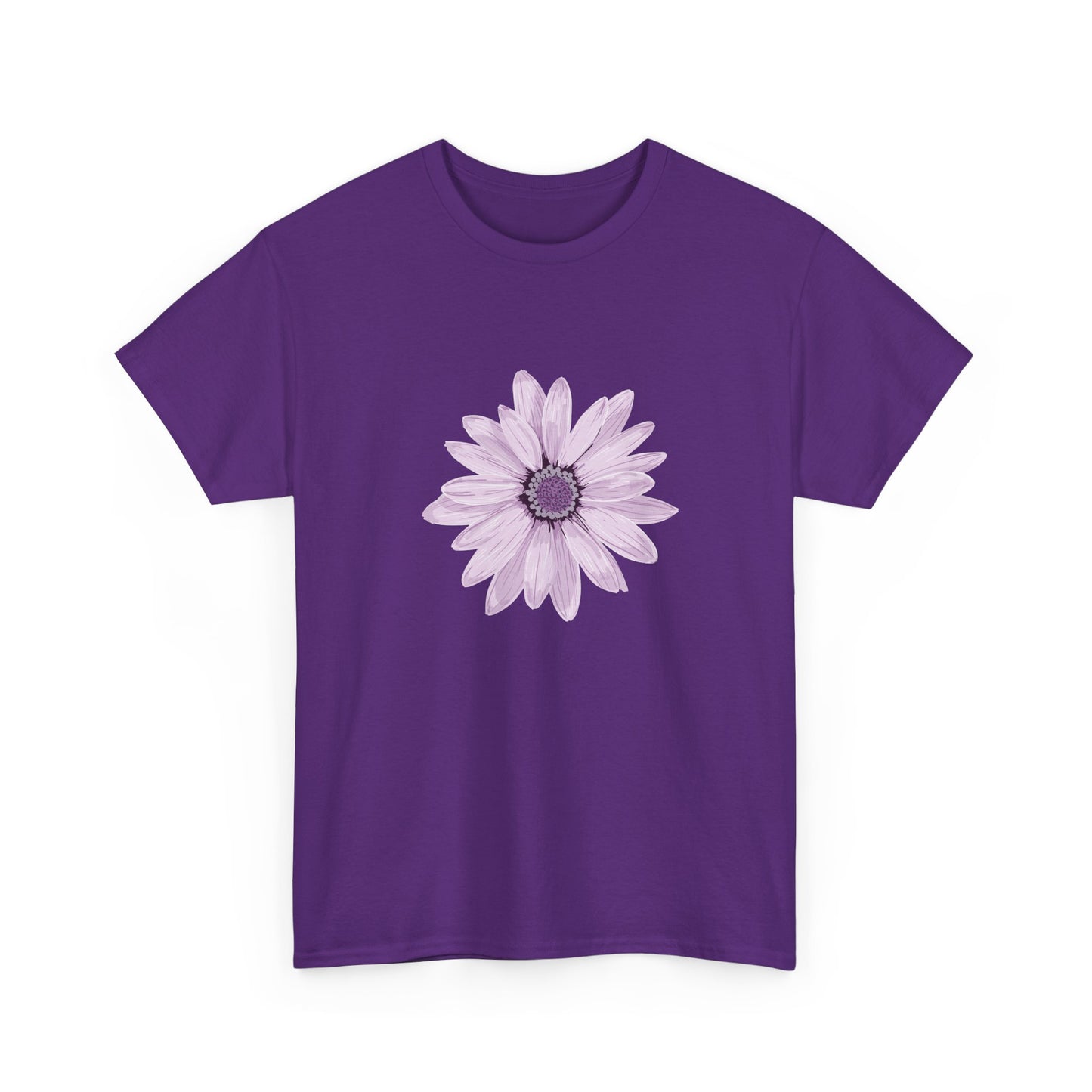 Floral Unisex Heavy Cotton Tee, Soft Summer Shirt, Casual Wear, Gift for Her, Spring Fashion