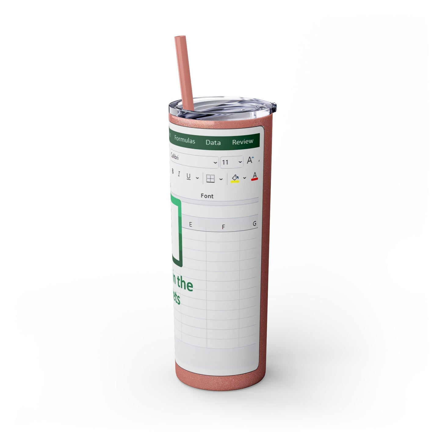 Freak in the Sheets Spreadsheet Themed Tumbler, 20oz Gift for Students, Accountants, Office Humor, Funny Drinkware