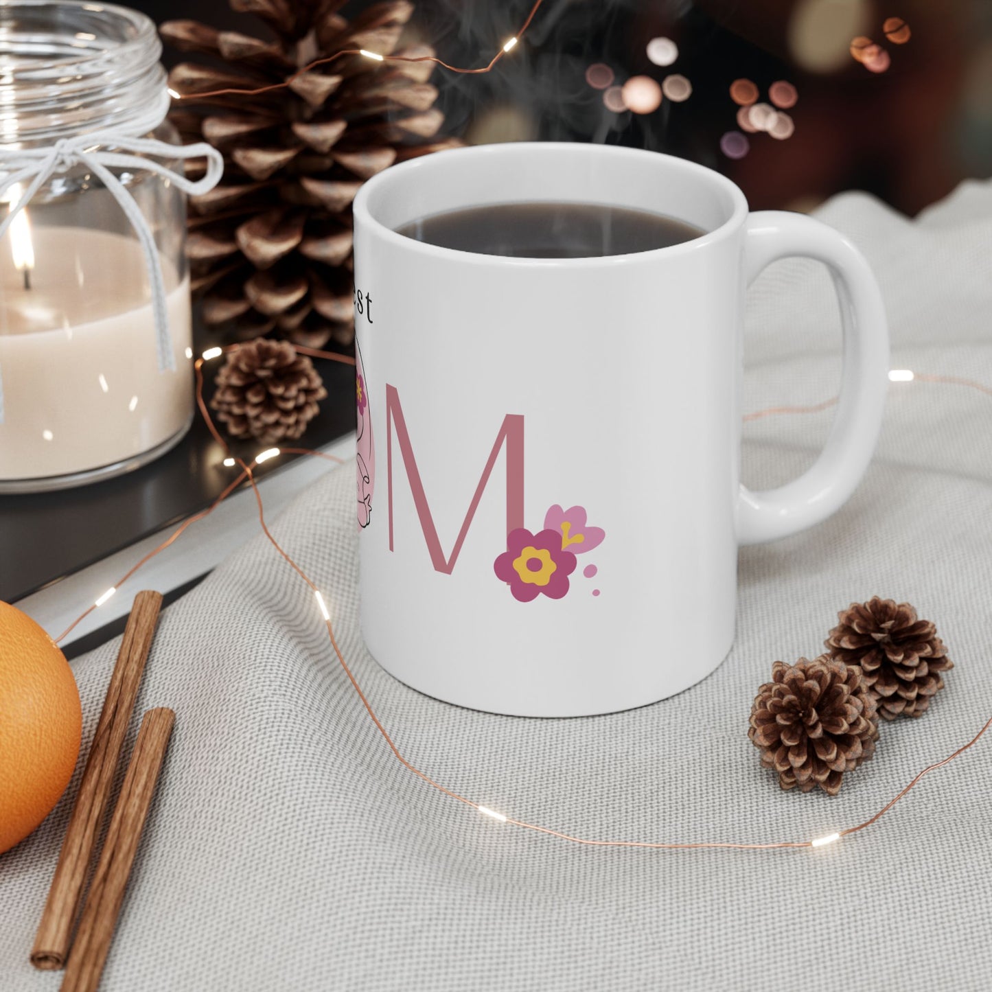 Ceramic Mug with Heartwarming 'Best Mom' Design – Perfect Gift for Mother's Day, Birthday, Love, Coffee Lovers, Personalized Mugs