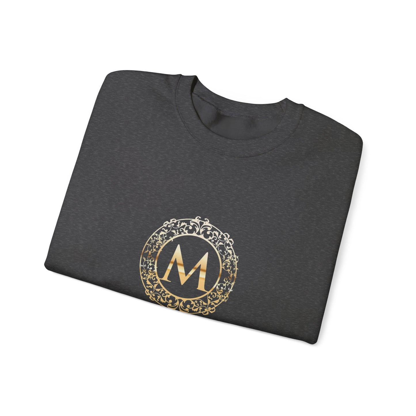 M LOGO - Mia Pruitt Monogrammed Heavy Blend Crewneck Sweatshirt