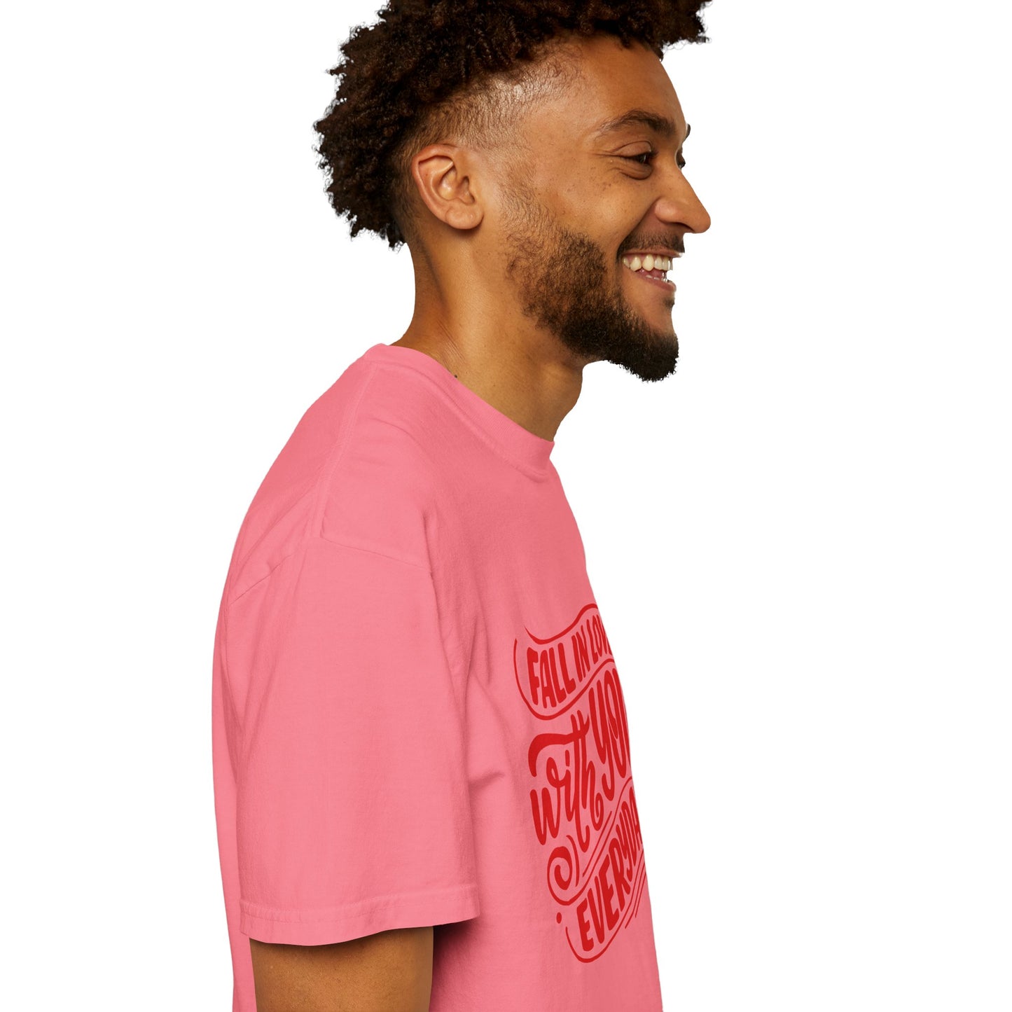 Fall in Love with YOU Quote T-shirt for Couples, Valentine's Day, Gifts for Him/Her, Casual Everyday Wear, Comfortable Unisex Tee