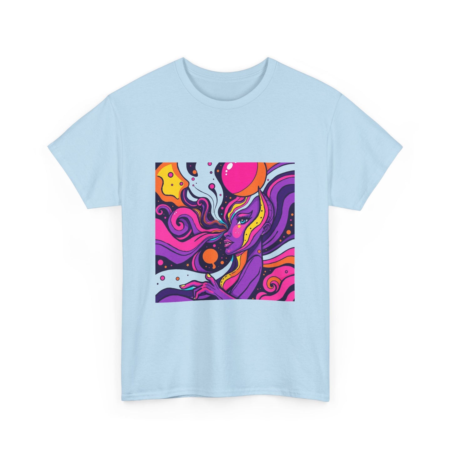 Vibrant Psychedelic Art Tee, Bohemian Graphic T-Shirt, Unisex Cotton Tee, Fashionable Casual Wear, Perfect Gift for Art Lovers