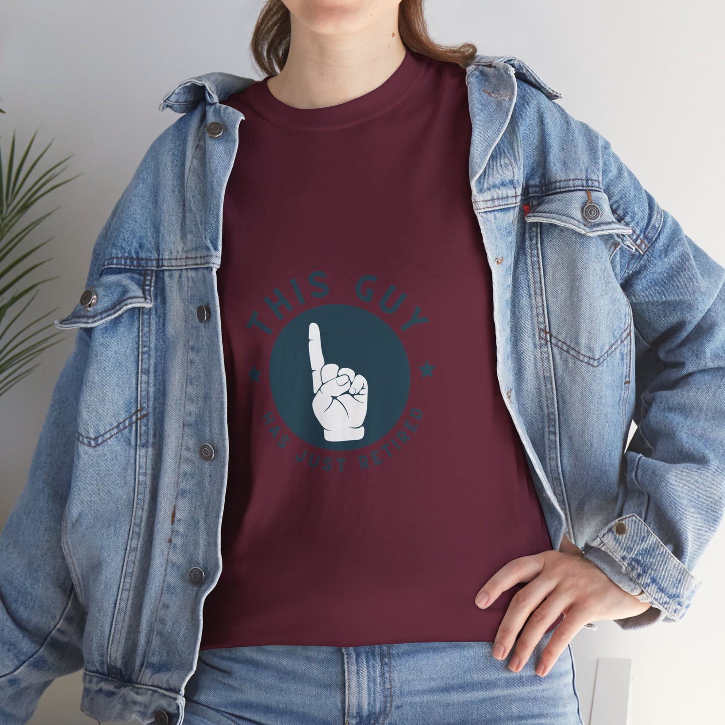 This Guy Has Just Retired Retirement Celebration Unisex Heavy Cotton Tee | Funny Gift for Retirees, Casual Wear, Retirement Party, Humor Shirt, Comfy Gift Idea