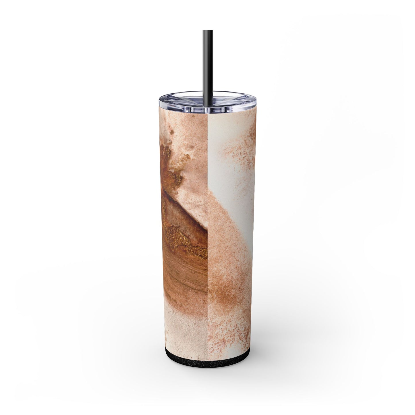 Stylish Marble Skinny Tumbler with Straw, Perfect for Gifts, Home Office, Summer, Mom's Day, Outdoor Adventures, Travel Mug