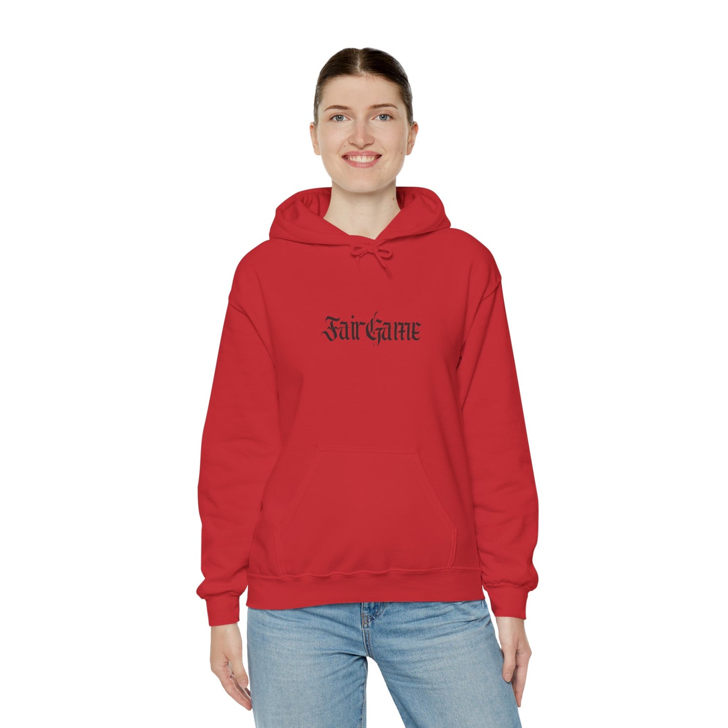 Fair Game Unisex Heavy Blend Hoodie, Cozy Sweatshirt, Casual Lounge Wear, Gift for Gamers, Comfortable Street Style