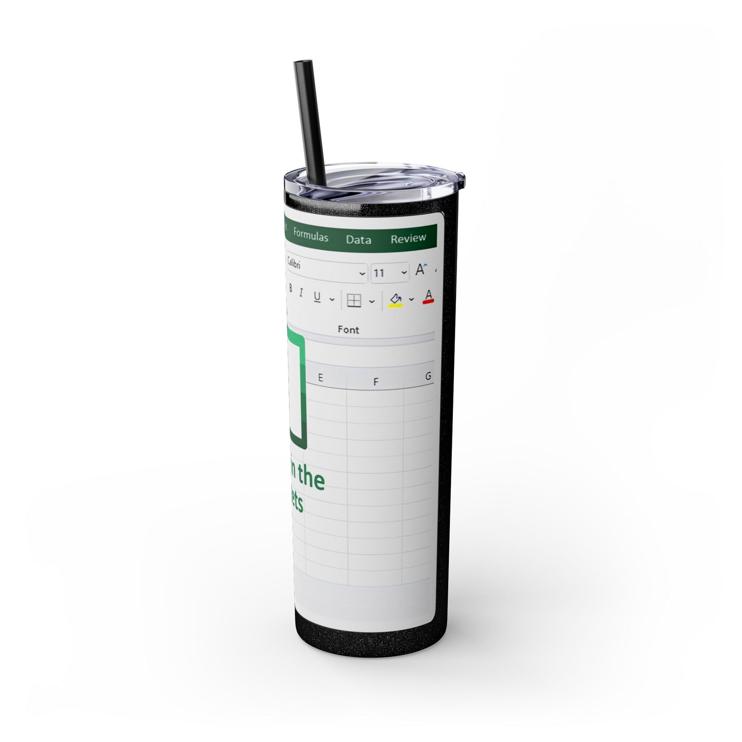 Freak in the Sheets Spreadsheet Themed Tumbler, 20oz Gift for Students, Accountants, Office Humor, Funny Drinkware
