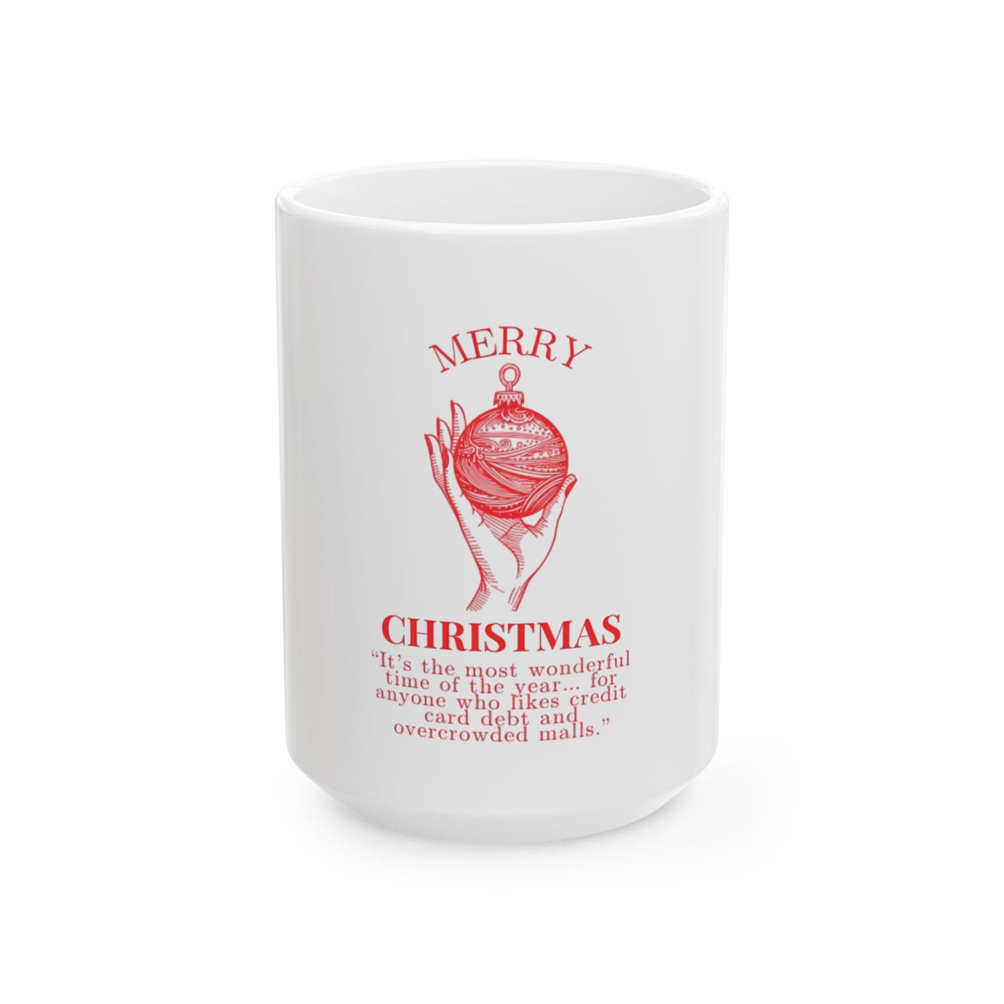 Merry Christmas Ceramic Mug, Holiday Coffee Cup, Seasonal Gift, Christmas Decor, Festive Drinkware