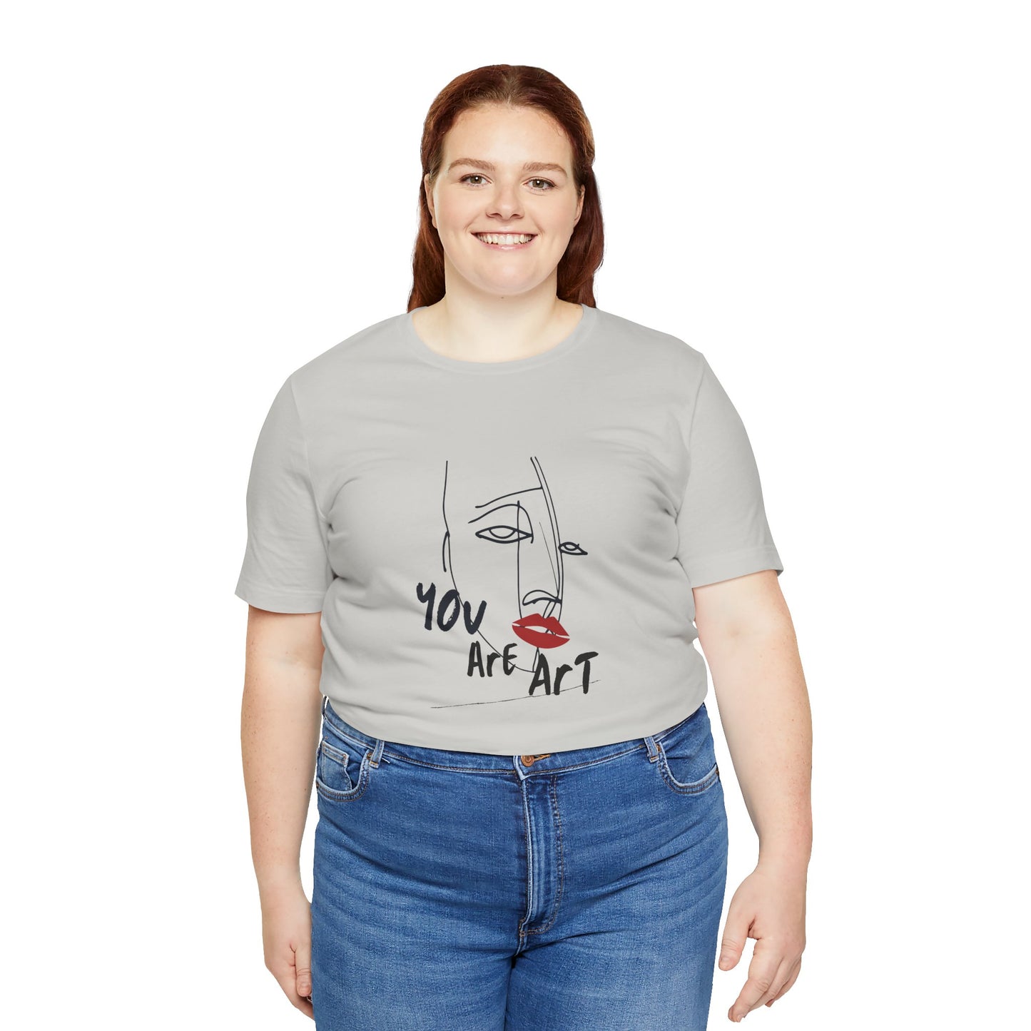 Artistic Expression Unisex Tee - You Are Art, Creative Gift, Casual Wear, Modern Design, Art Lover's Shirt