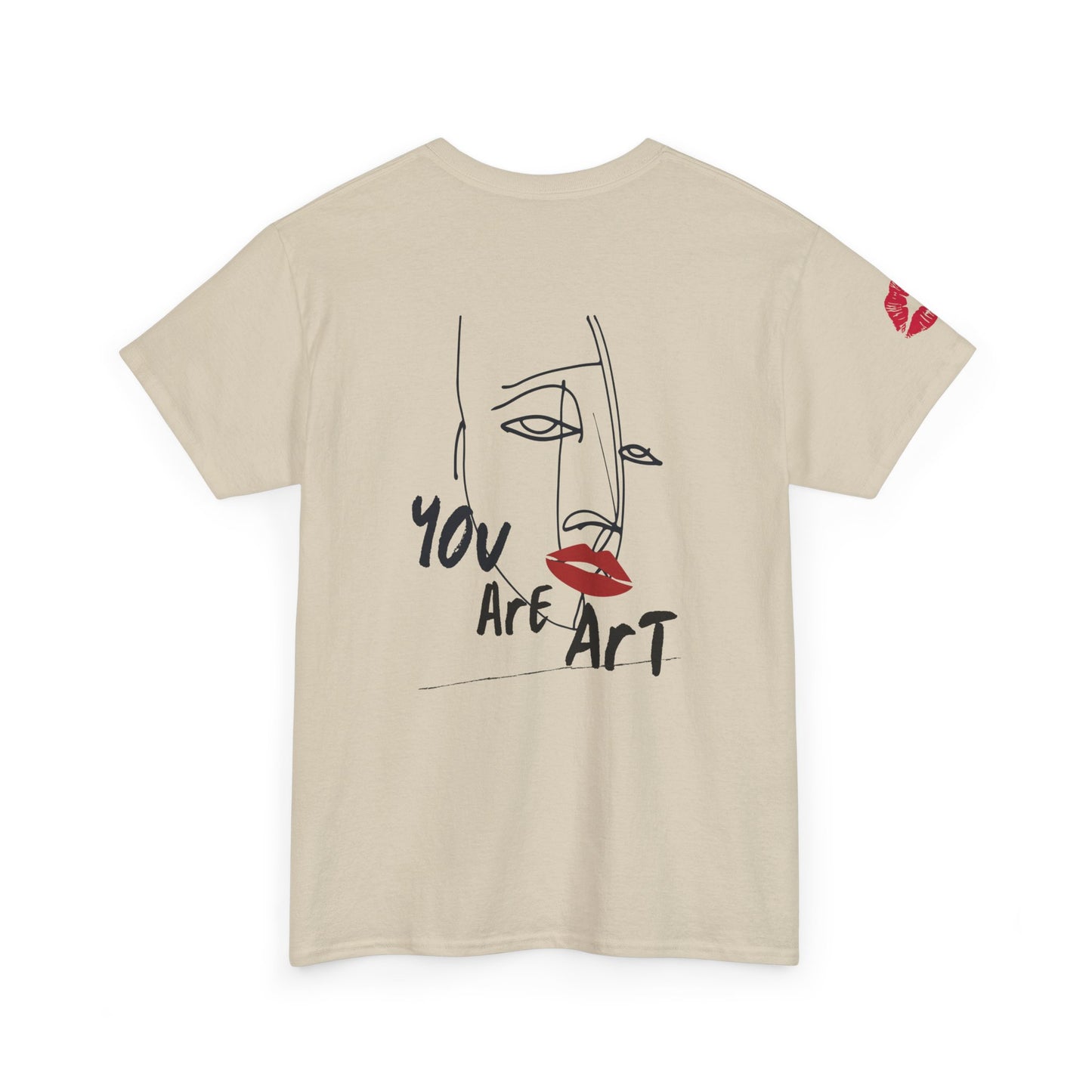 YOU ARE ART - SINGLE, TAKEN... Artistic Unisex Cotton Tee with Heartfelt Prints, Casual Wear, Gift for Artists, Streetwear, Inspirational Fashion