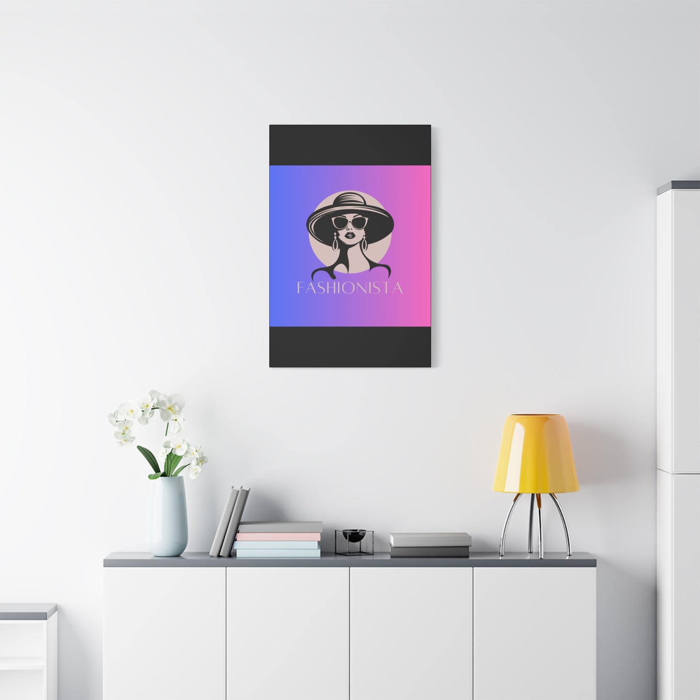 Fashionista Matte Canvas Wall Art, chic home decor, stylish gift for fashion lovers, wall decor, modern art piece, unique artwork