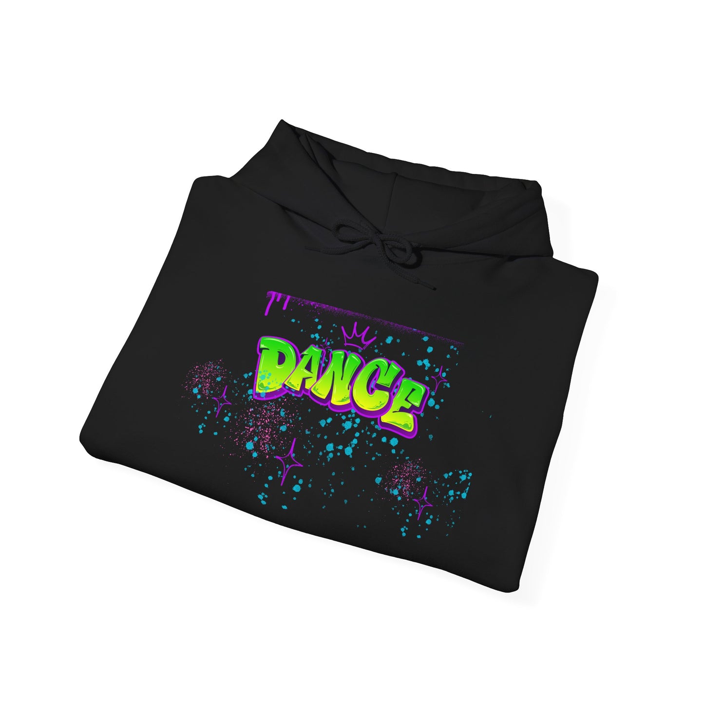 Colorful Dance Hoodie for Creative Spirits, Cozy Unisex Hooded Sweatshirt, Perfect for Parties, Dance Classes, Gifts