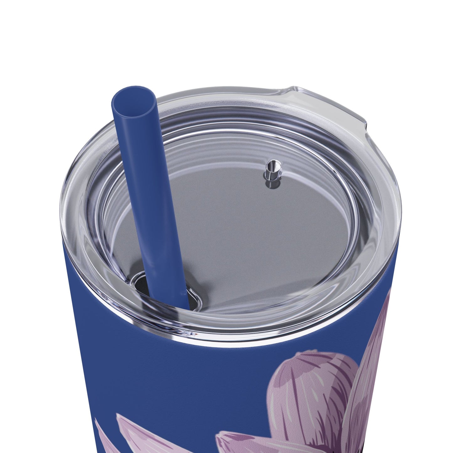 Floral Skinny Tumbler, 20oz - Stylish Drinkware for Home, Office, Gifts, Party Favors, Spring Decor
