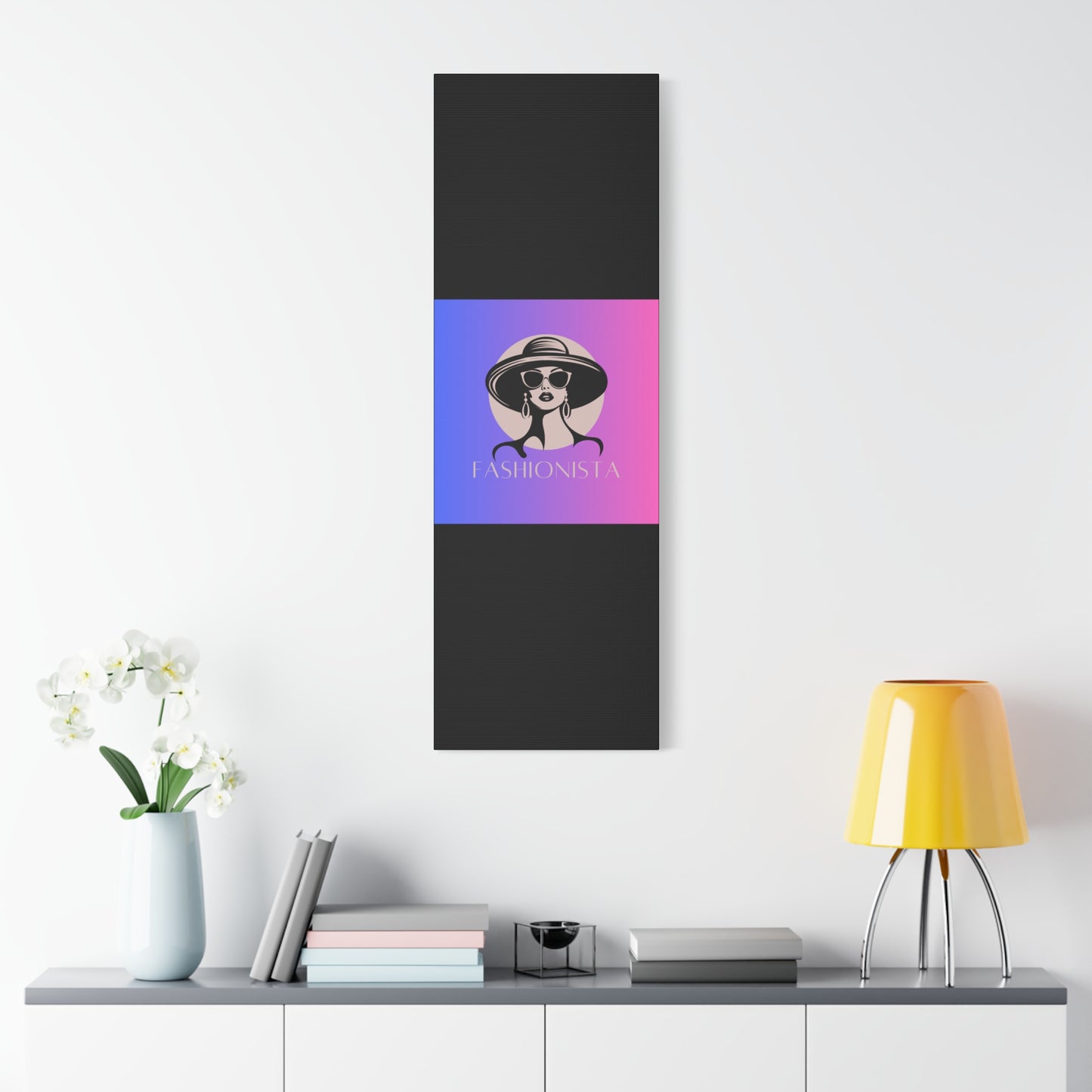 Fashionista Matte Canvas Wall Art, chic home decor, stylish gift for fashion lovers, wall decor, modern art piece, unique artwork