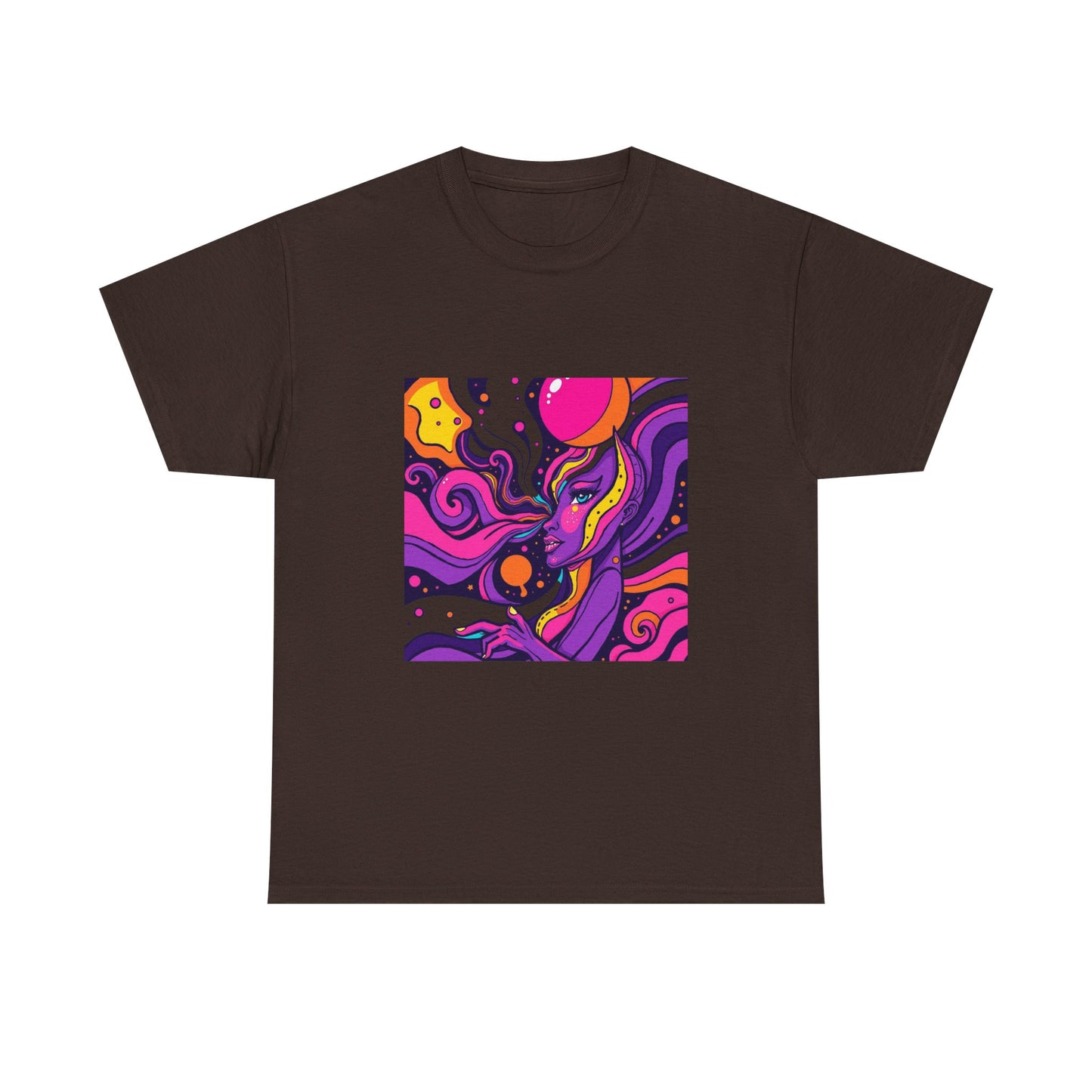 Vibrant Psychedelic Art Tee, Bohemian Graphic T-Shirt, Unisex Cotton Tee, Fashionable Casual Wear, Perfect Gift for Art Lovers