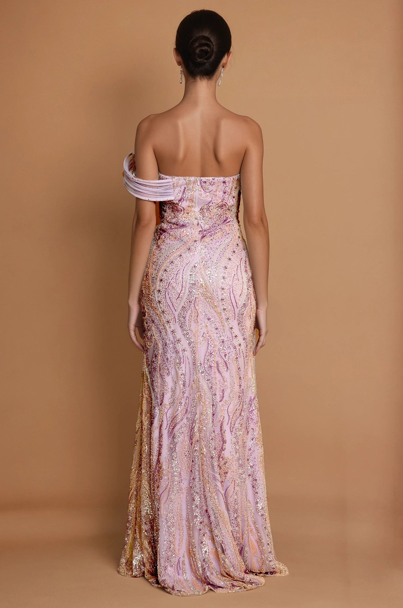 Embellished Architectural Sculptural Couture Dress