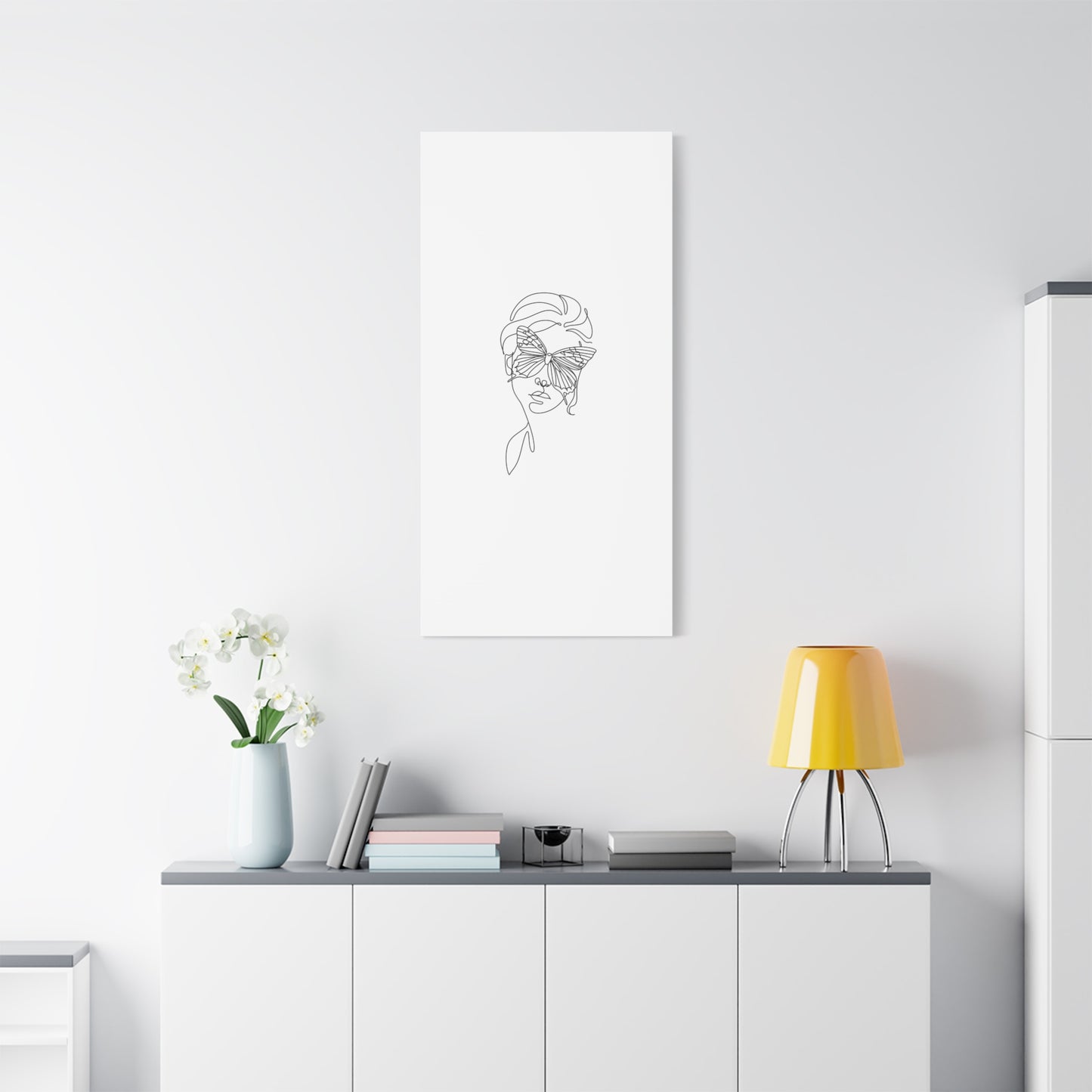 Minimalist Butterfly Canvas Art, Modern Home Decor, Gift for Nature Lovers, Wall Art for Women, Inspirational Wall Art