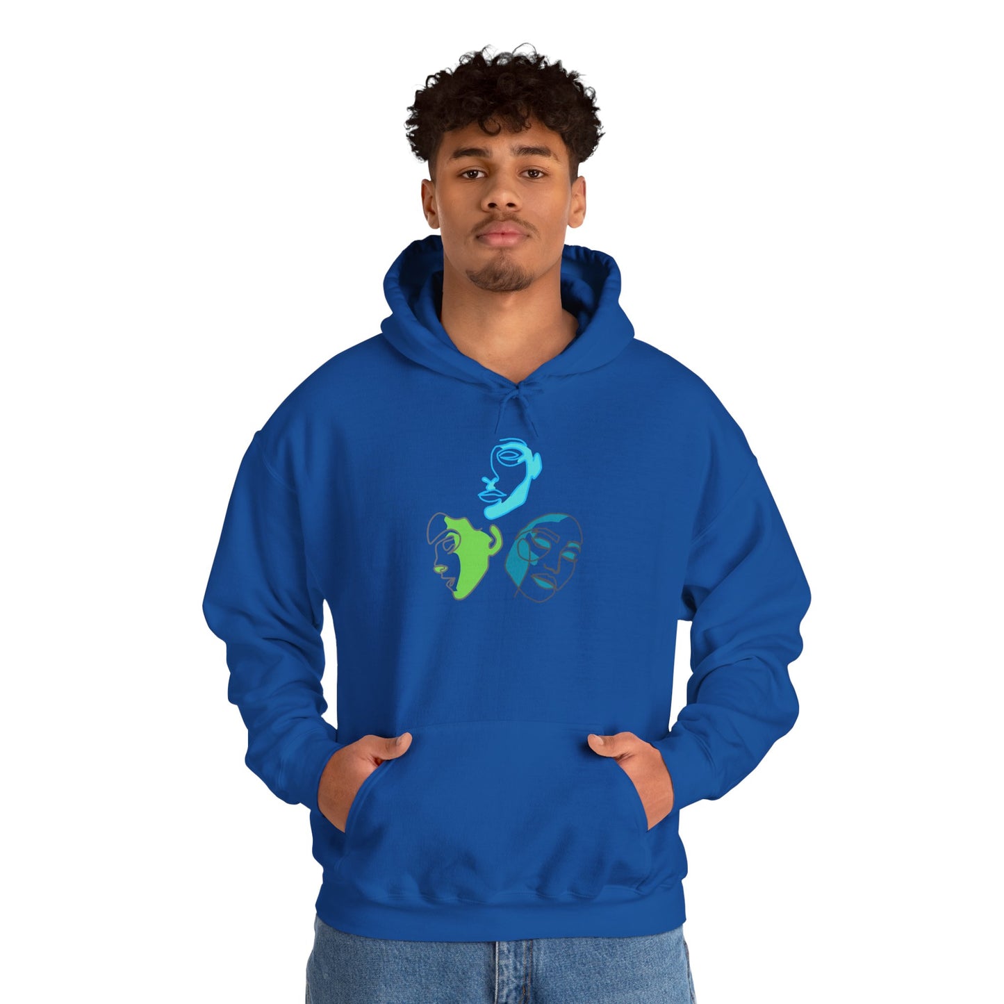 Whimsical Character Hoodie, Cozy Unisex Sweatshirt, Fun Gift for Friends, Casual Wear, Unique Art Design