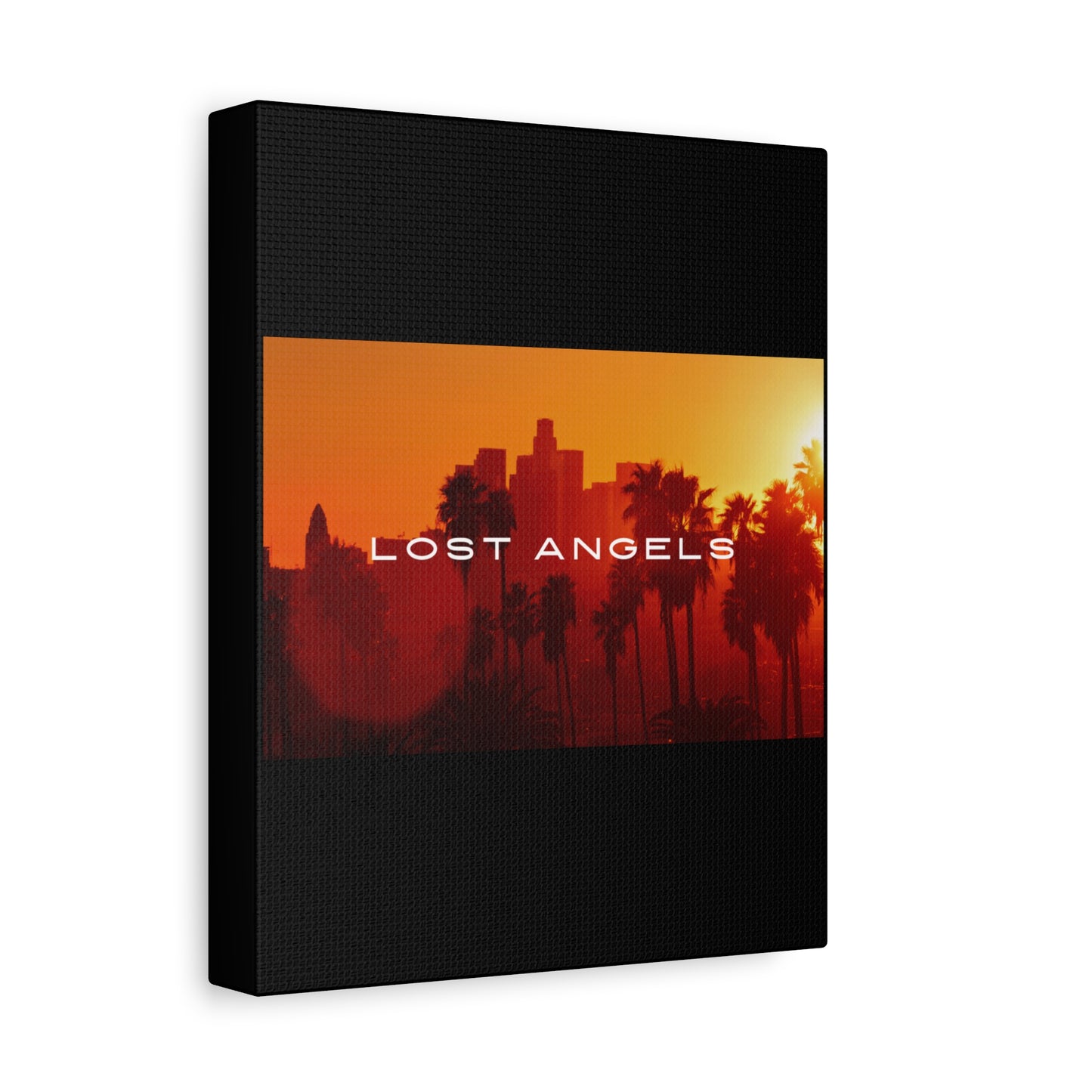 Lost Angels Wall Art Canvas | Sunset Cityscape Print, Home Decor, Gift for Art Lovers, Modern Living Room, California Vibe