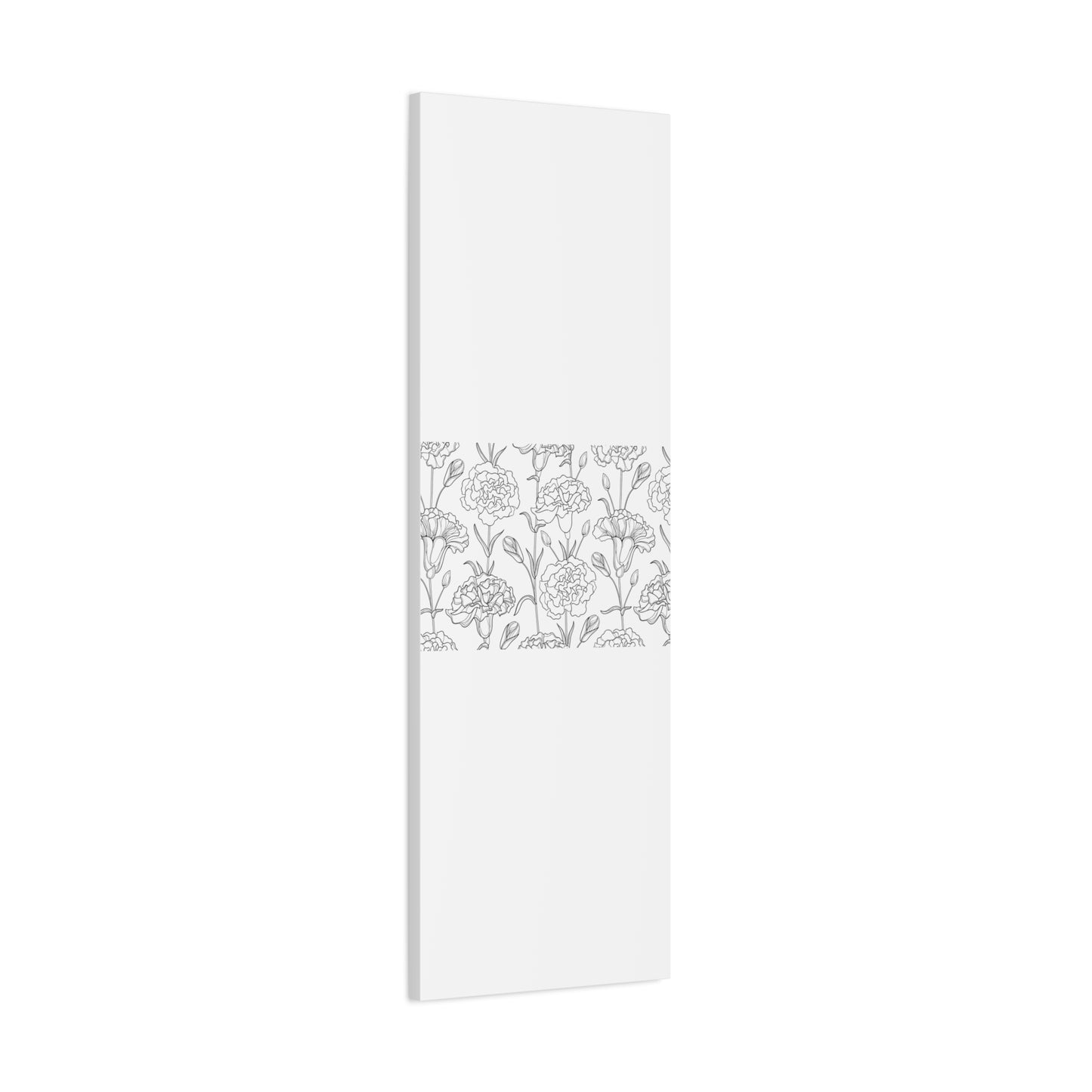 Floral Canvas Art, Stretched Wall Decor, Home Gift, Botanical Print, Modern Design, Matte Finish
