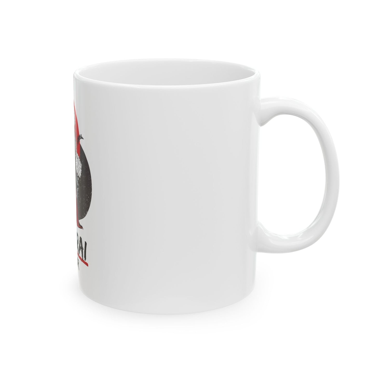 Cool Samurai Warrior Ceramic Mug, 11oz/15oz Coffee Cup, Japanese Art Drinkware, Unique Gift for Warriors, Anime Lovers, Birthday Present