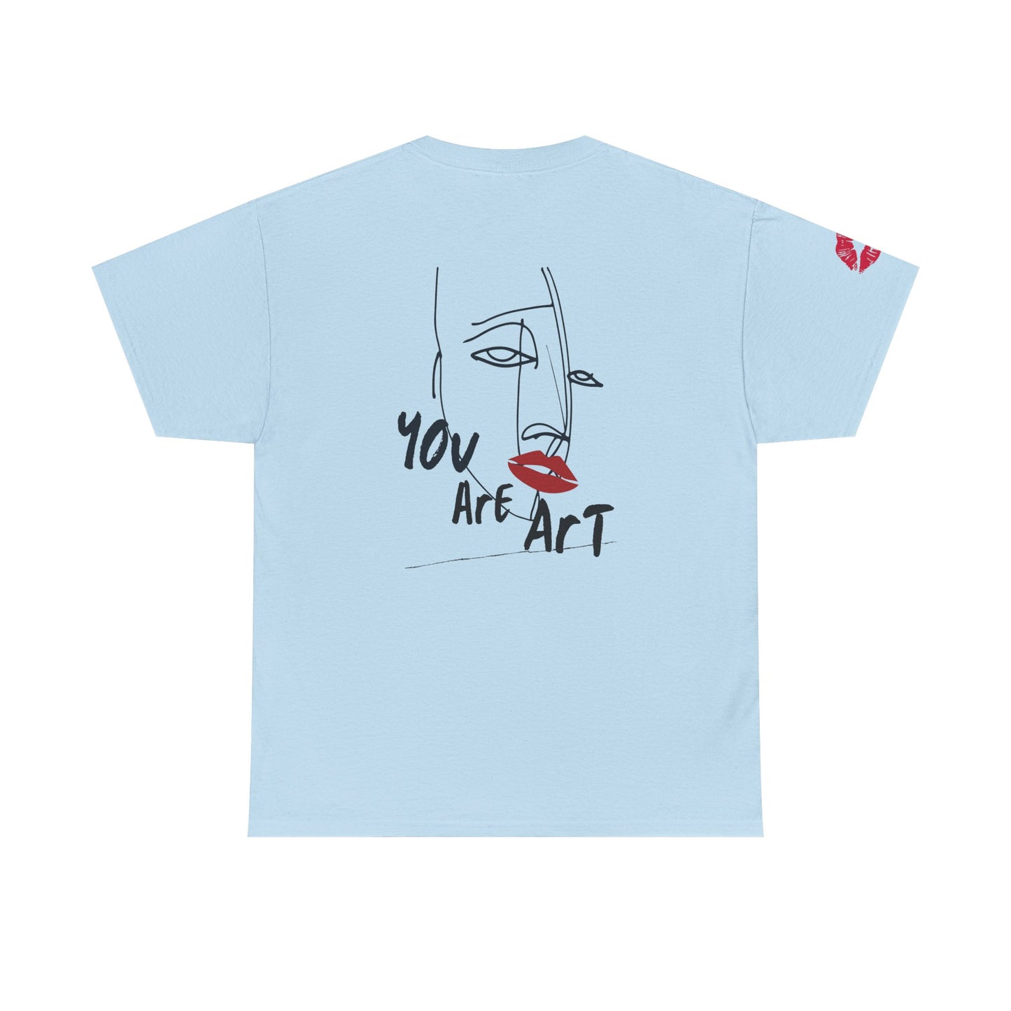 YOU ARE ART - SINGLE, TAKEN... Artistic Unisex Cotton Tee with Heartfelt Prints, Casual Wear, Gift for Artists, Streetwear, Inspirational Fashion
