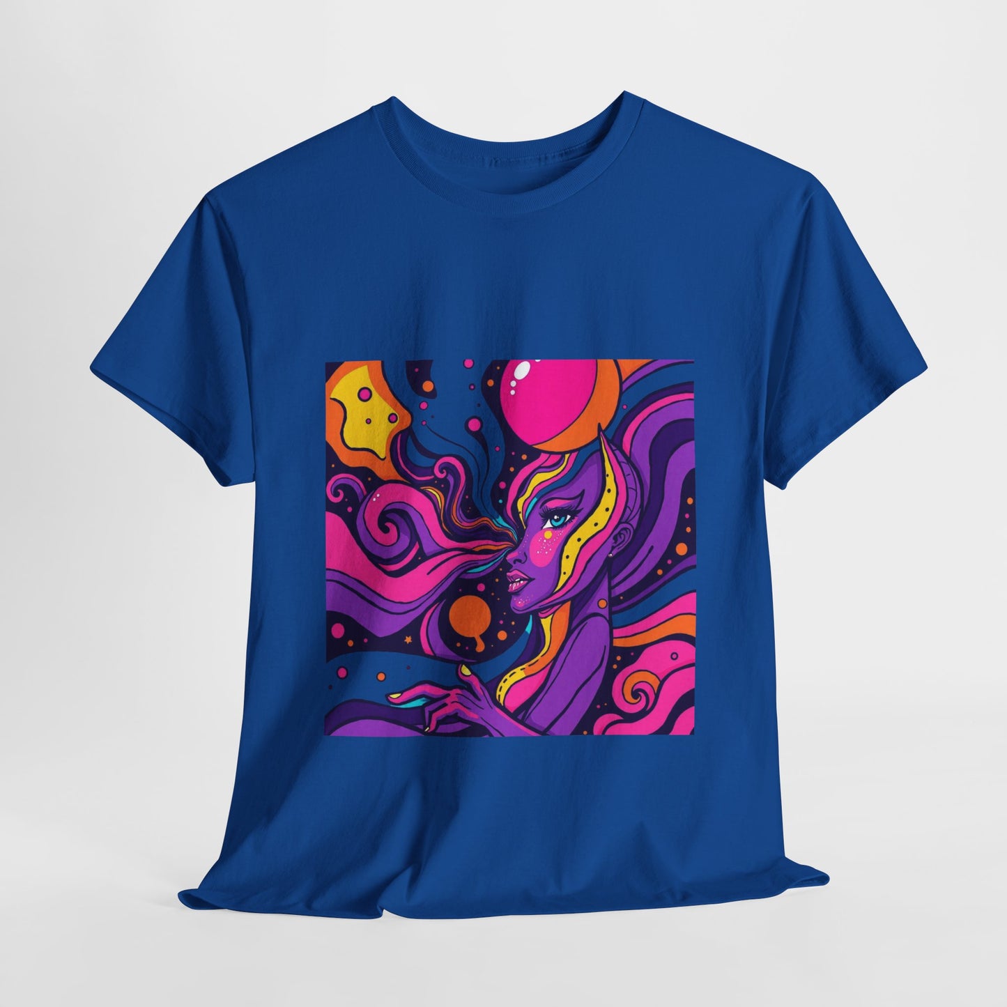 Vibrant Psychedelic Art Tee, Bohemian Graphic T-Shirt, Unisex Cotton Tee, Fashionable Casual Wear, Perfect Gift for Art Lovers