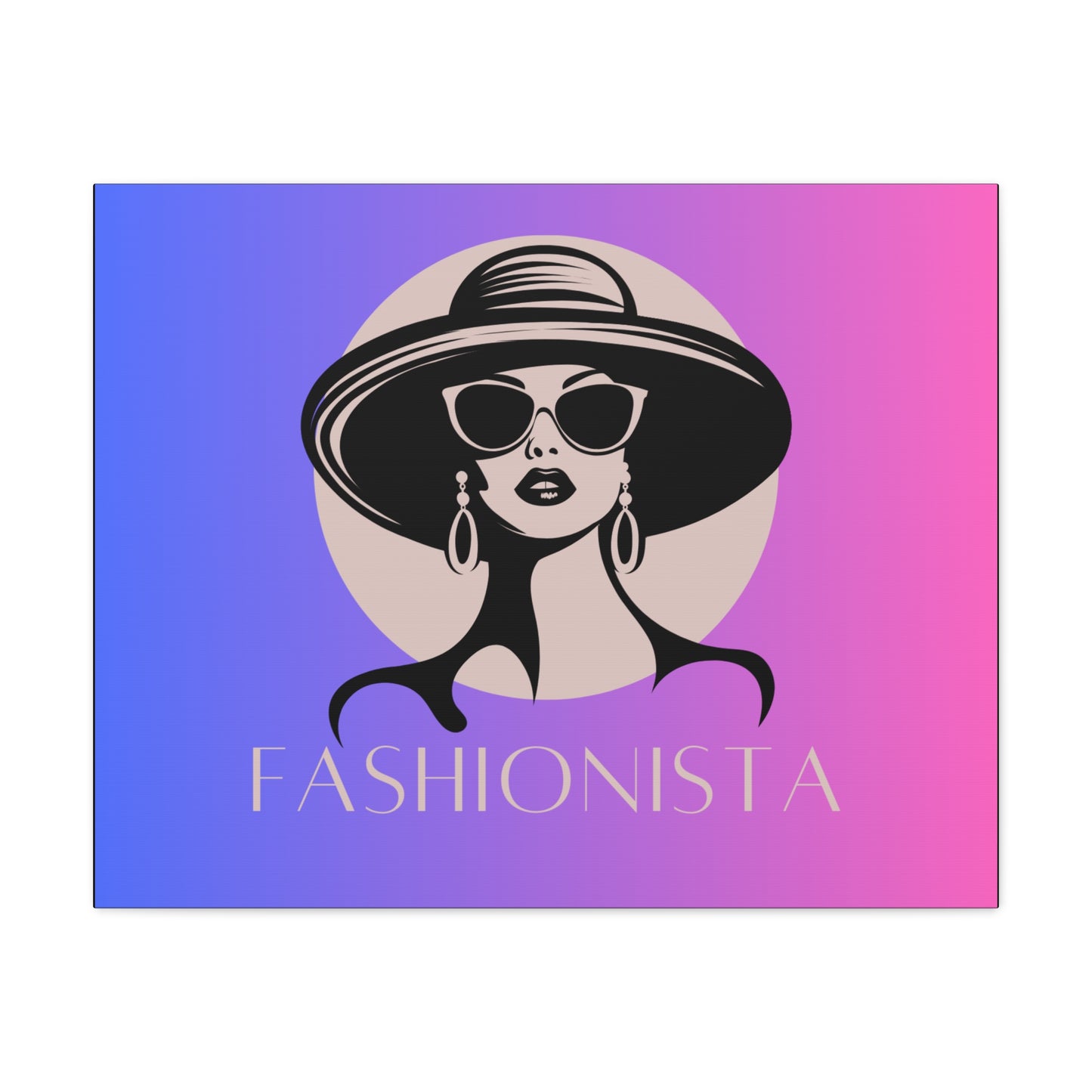 Fashionista Matte Canvas Wall Art, chic home decor, stylish gift for fashion lovers, wall decor, modern art piece, unique artwork