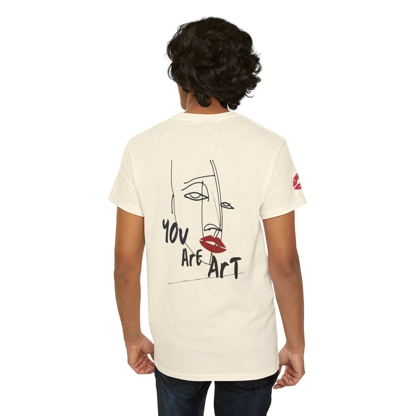 YOU ARE ART - SINGLE, TAKEN... Artistic Unisex Cotton Tee with Heartfelt Prints, Casual Wear, Gift for Artists, Streetwear, Inspirational Fashion