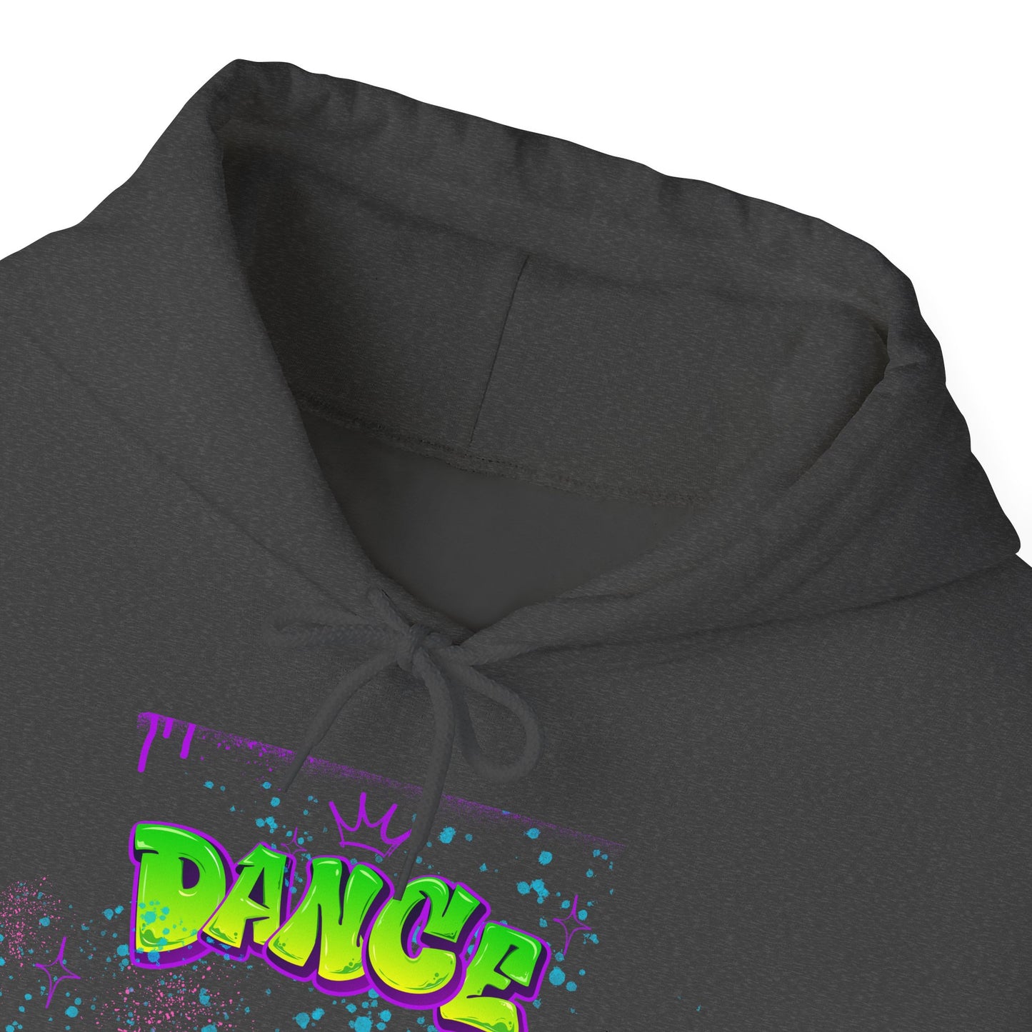 Colorful Dance Hoodie for Creative Spirits, Cozy Unisex Hooded Sweatshirt, Perfect for Parties, Dance Classes, Gifts