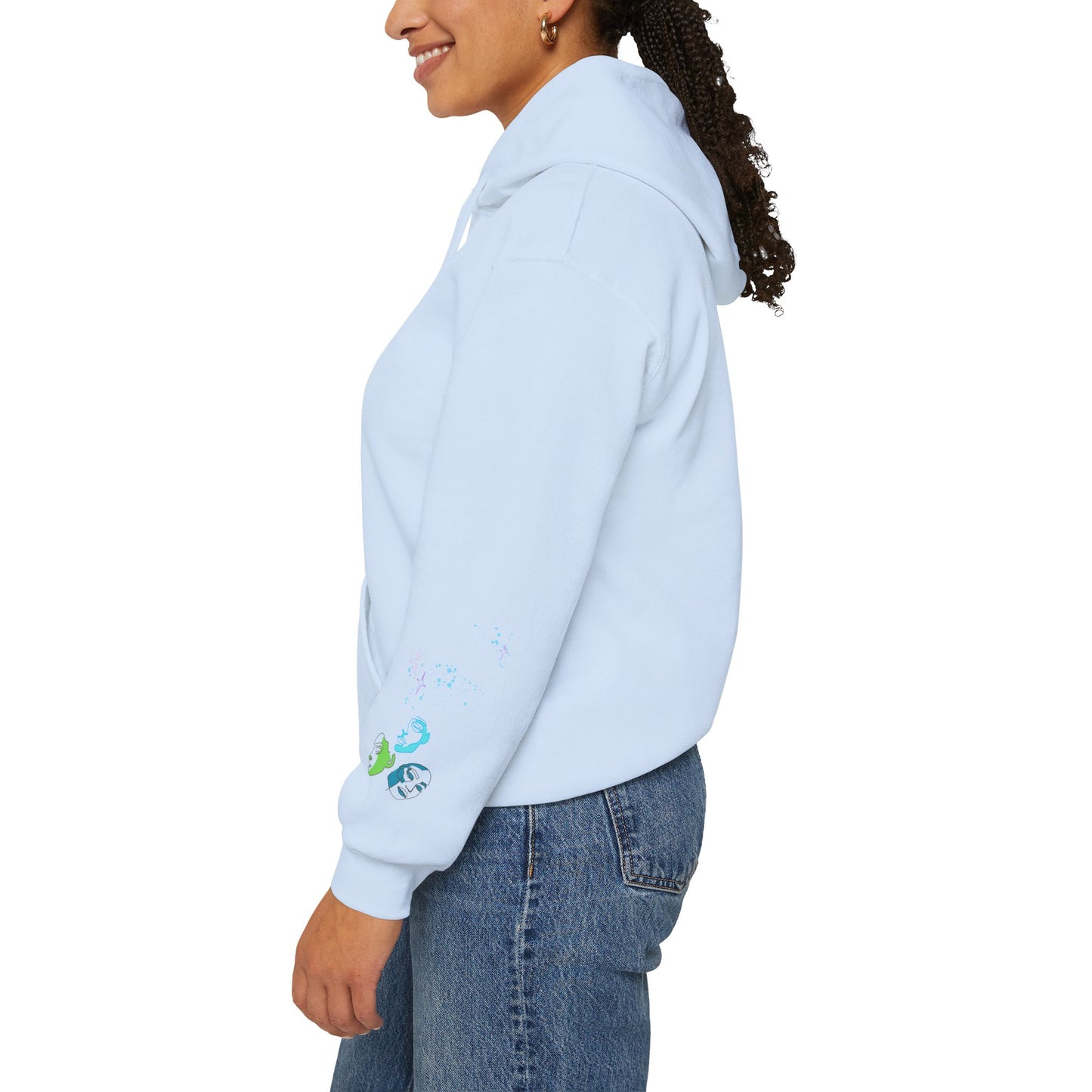 Colorful Dance Hoodie for Creative Spirits, Cozy Unisex Hooded Sweatshirt, Perfect for Parties, Dance Classes, Gifts