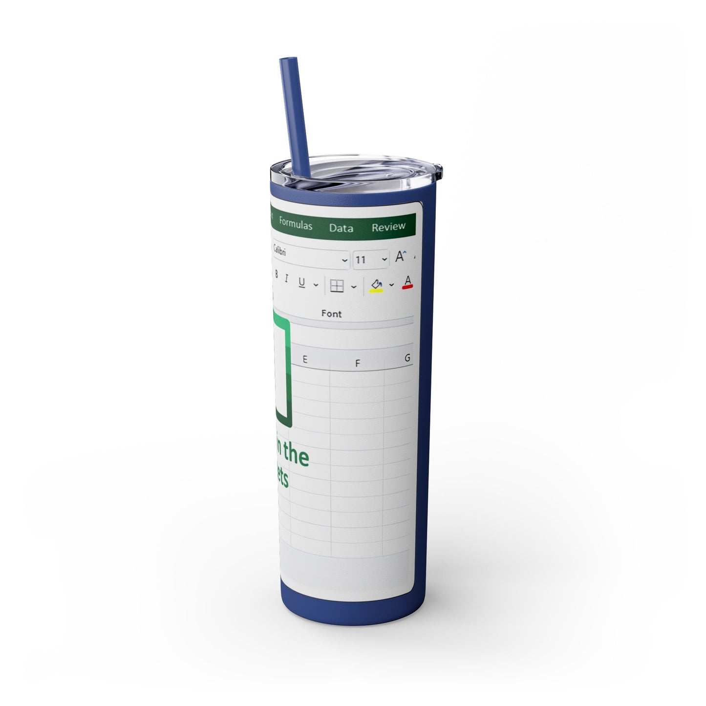 Freak in the Sheets Spreadsheet Themed Tumbler, 20oz Gift for Students, Accountants, Office Humor, Funny Drinkware