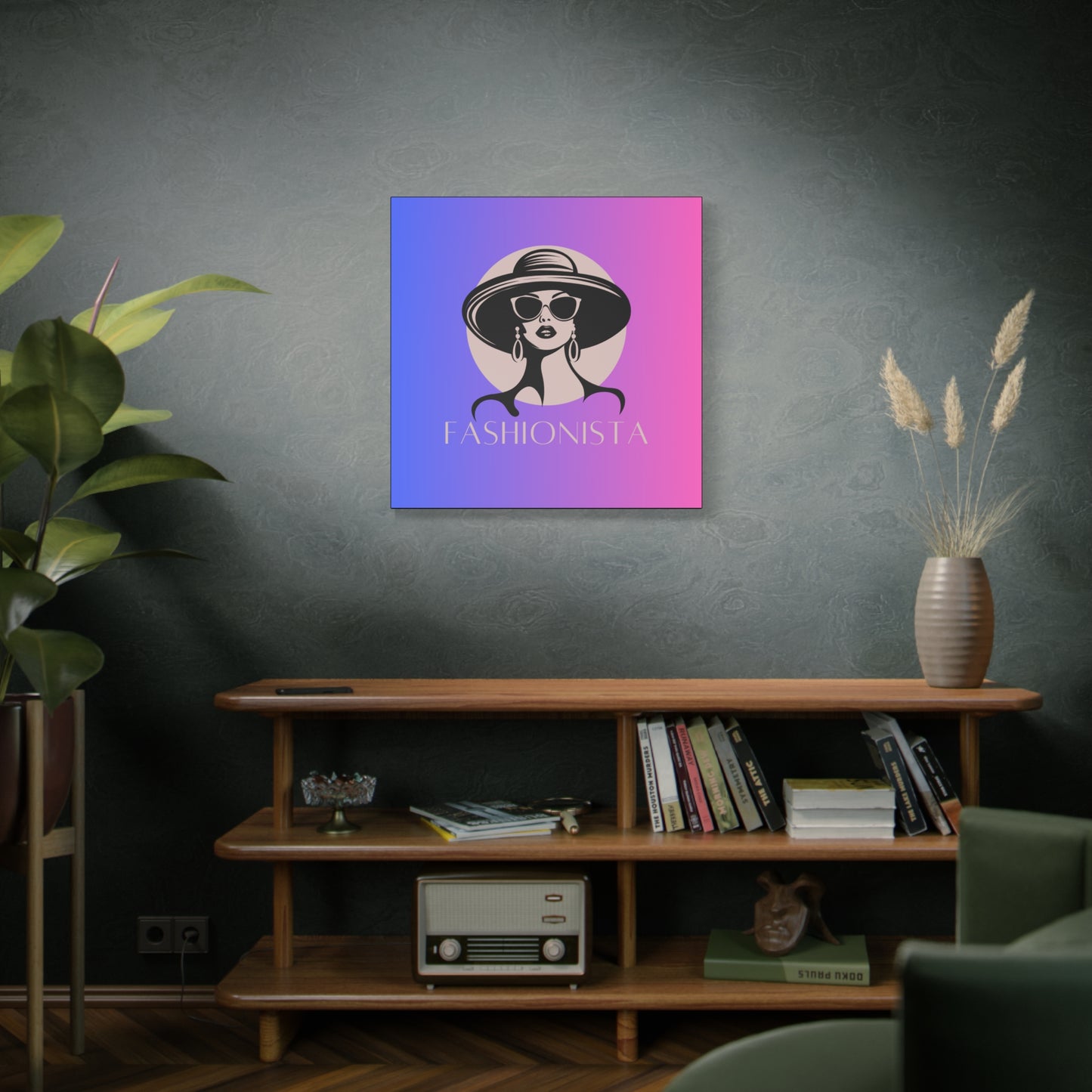 Fashionista Matte Canvas Wall Art, chic home decor, stylish gift for fashion lovers, wall decor, modern art piece, unique artwork