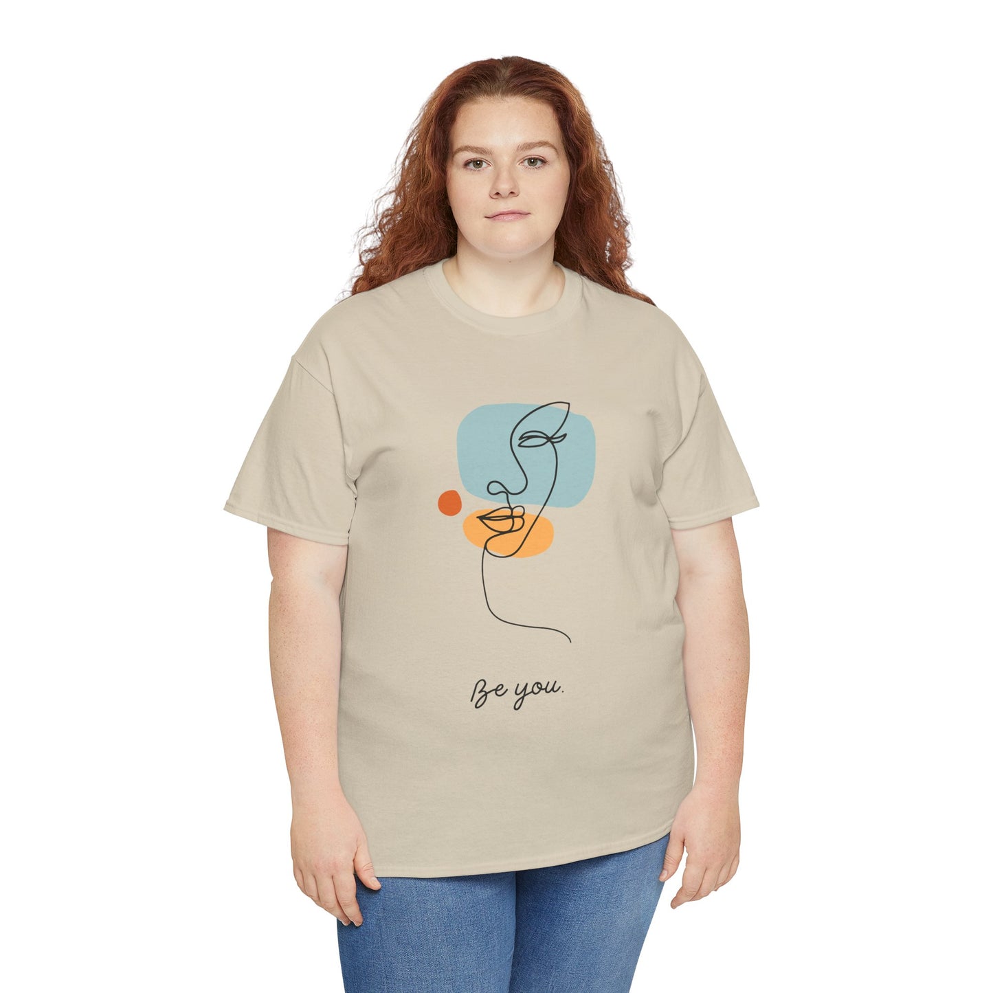 Minimalist Be You Tee, Unisex Cotton T-Shirt, Inspirational Graphic Tee, Gift for Friends, Casual Everyday Wear, Self-Love Apparel