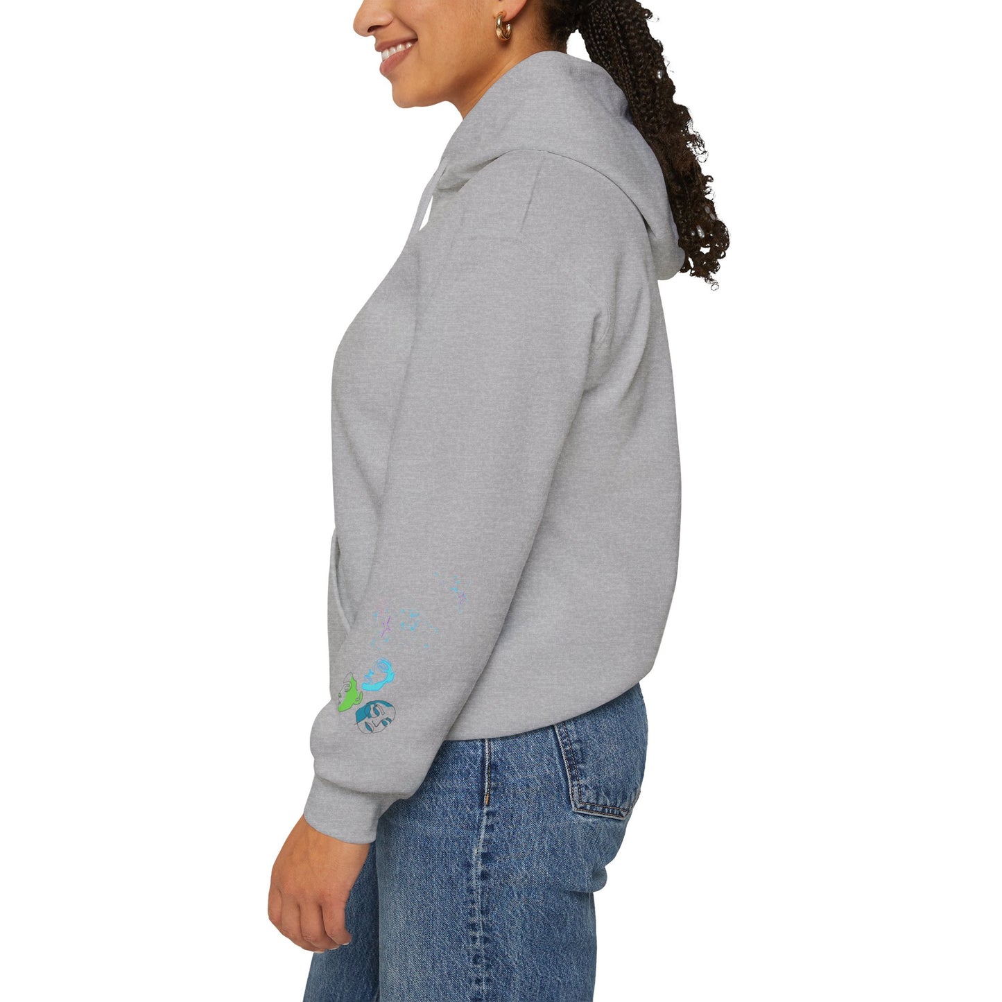 Colorful Dance Hoodie for Creative Spirits, Cozy Unisex Hooded Sweatshirt, Perfect for Parties, Dance Classes, Gifts