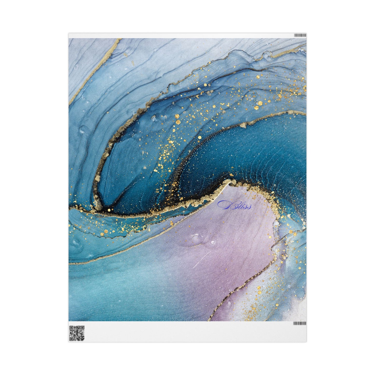 Ocean Wave Wrapping Paper, Vibrant Gift Wrap for Birthdays, Holidays, Crafting, Eco-Friendly, Unique Gift Presentation
