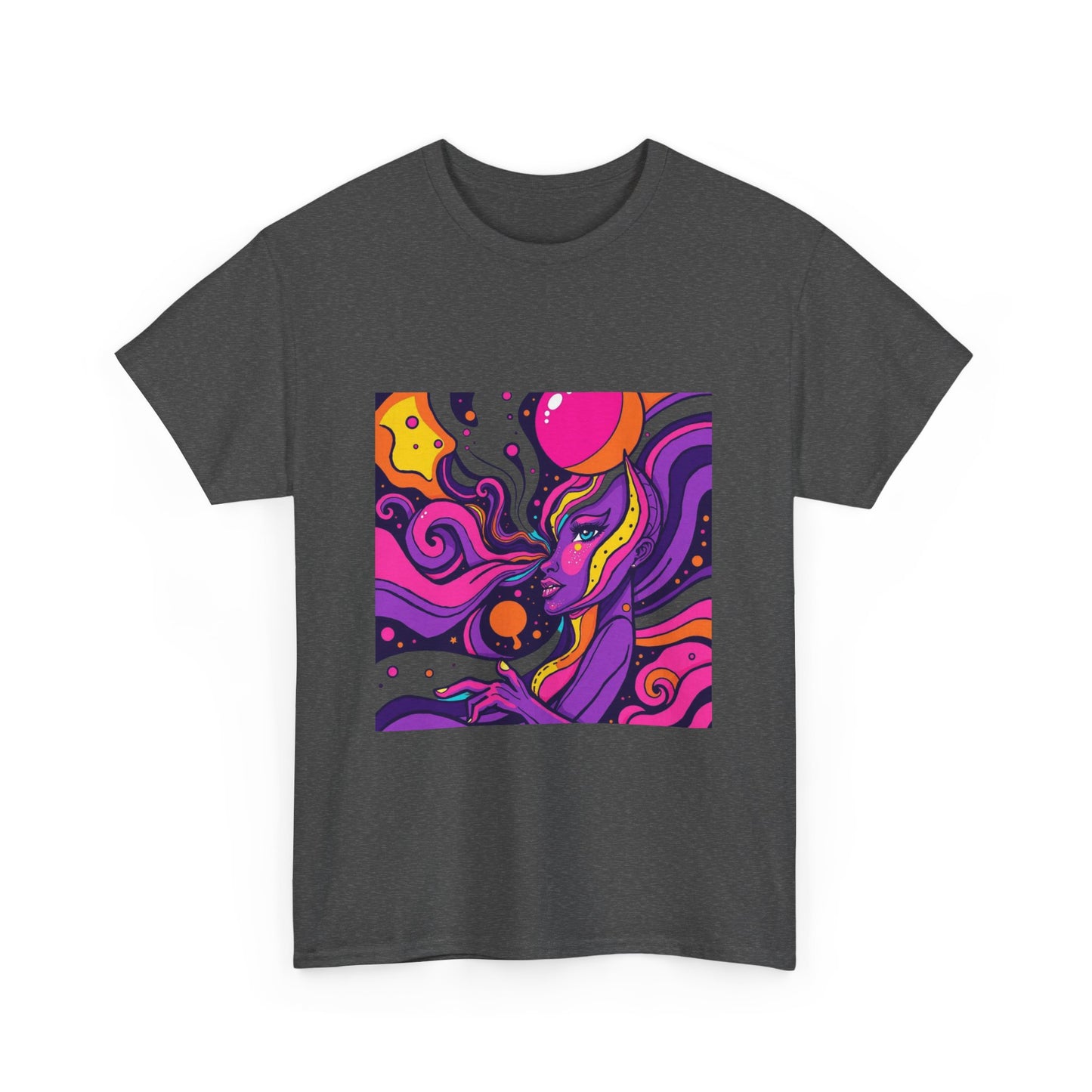 Vibrant Psychedelic Art Tee, Bohemian Graphic T-Shirt, Unisex Cotton Tee, Fashionable Casual Wear, Perfect Gift for Art Lovers